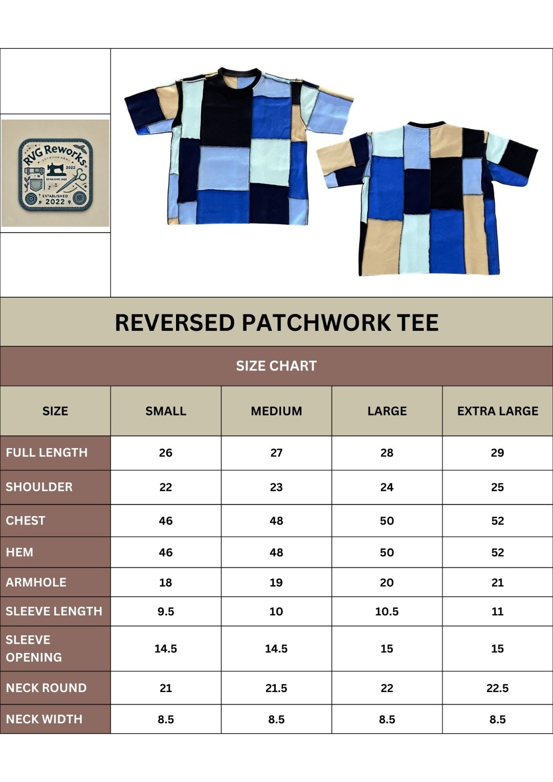 Maglietta in patchwork riciclato