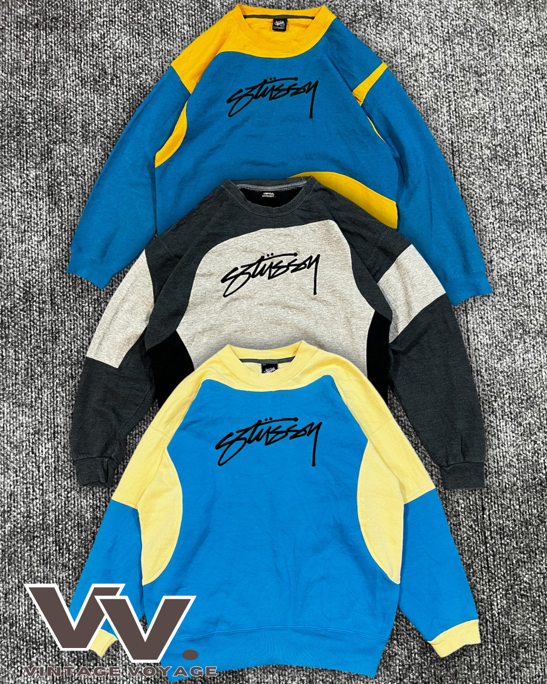 Stussy retravaillé style sweatshirts à col rond #28126