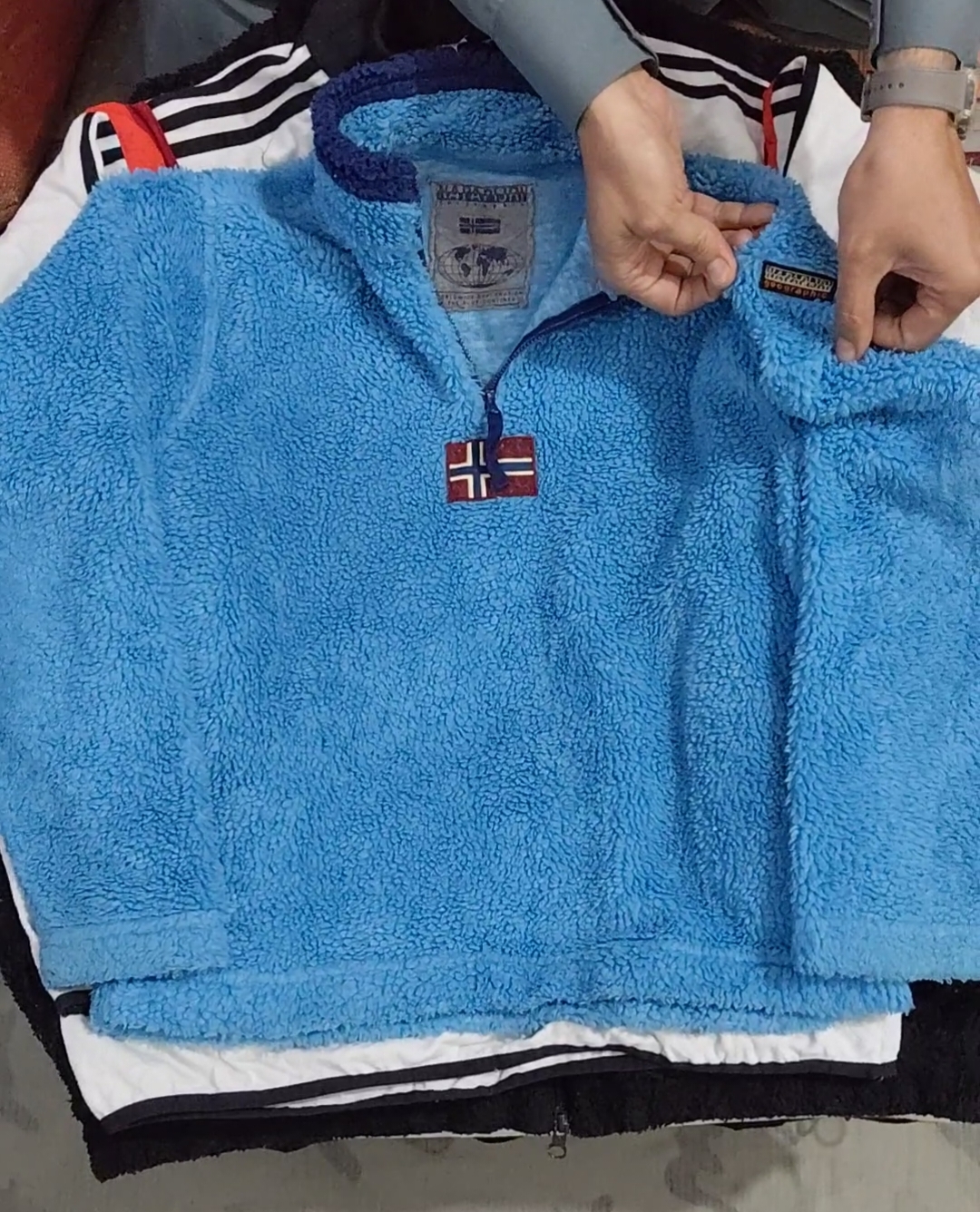 Mix-Marken-Fleecejacke