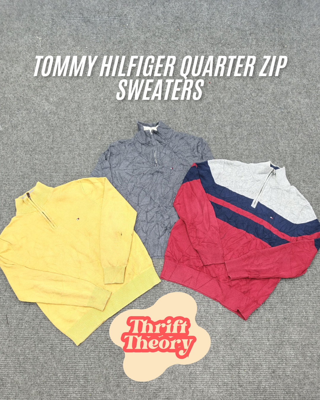 Tommy Hilfiger Qaurter Zip Sweaters - (28/01)