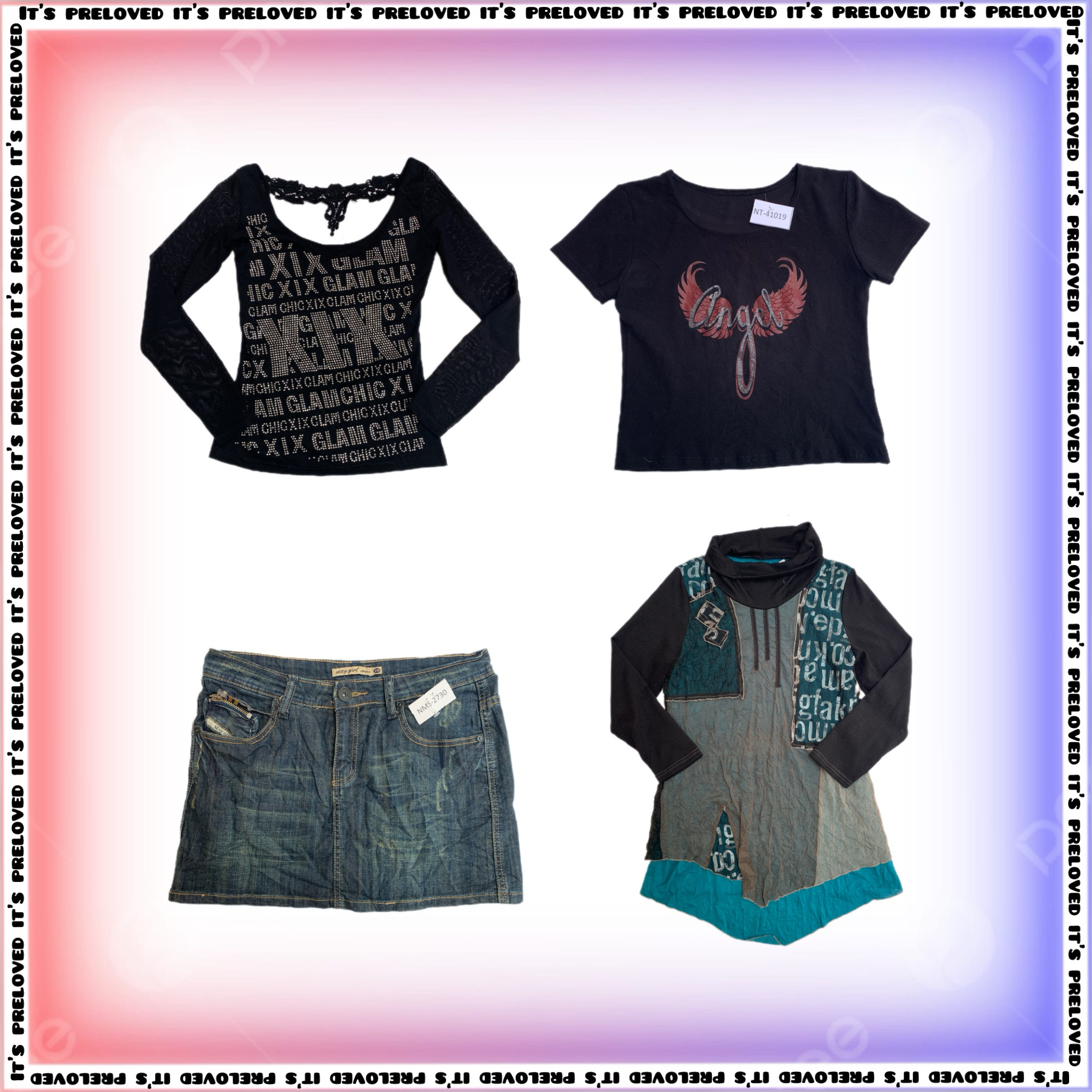 Smudged Mascara Chaos - tops, dresses, skirts (SS-1898)