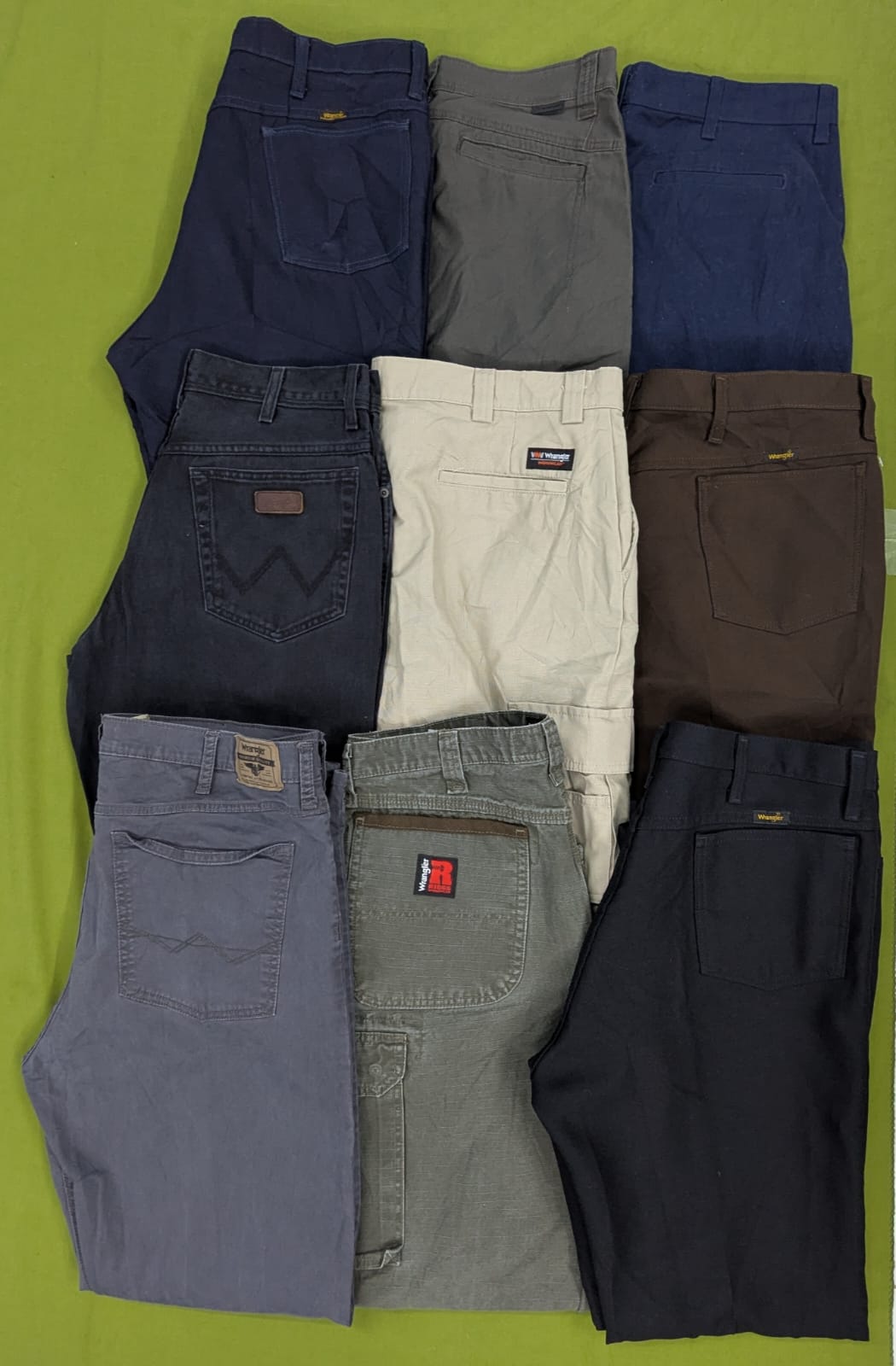 💥 RV1938 Wrangler Calças de Algodão