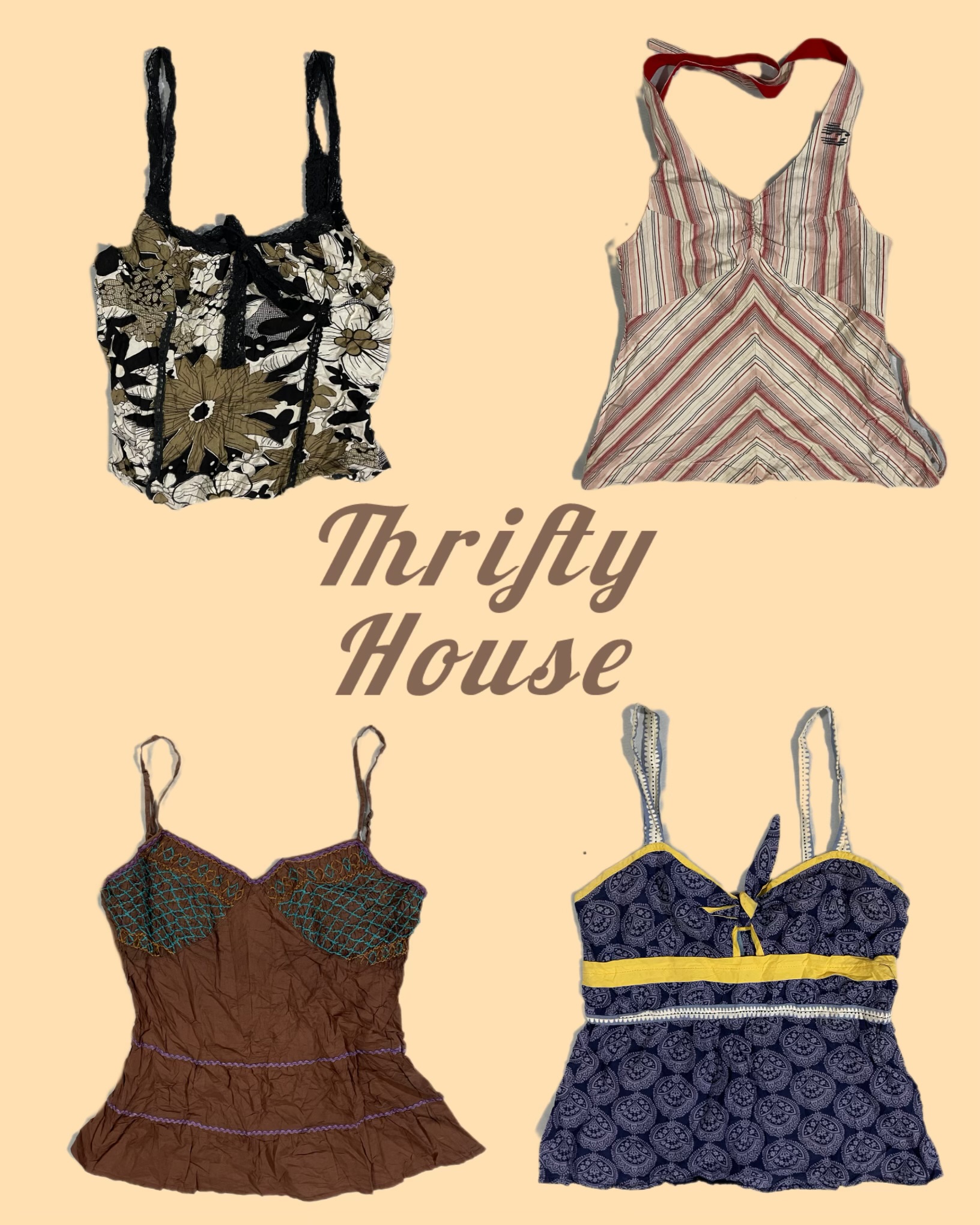 Soft Grunge Summer Y2k Tops(TH/164)