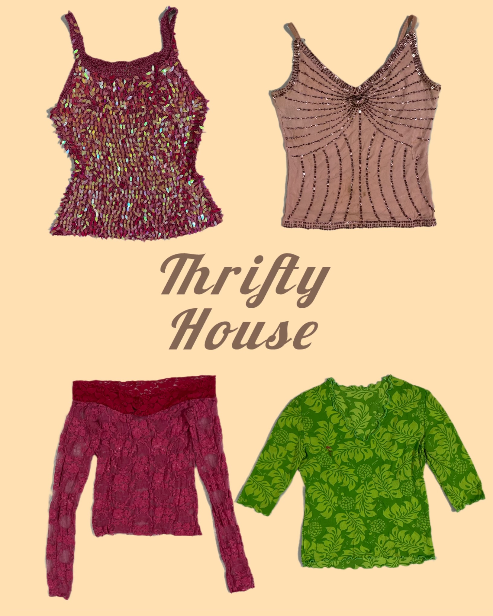 Tops de l'ère Y2K Sparkle (TH/167)