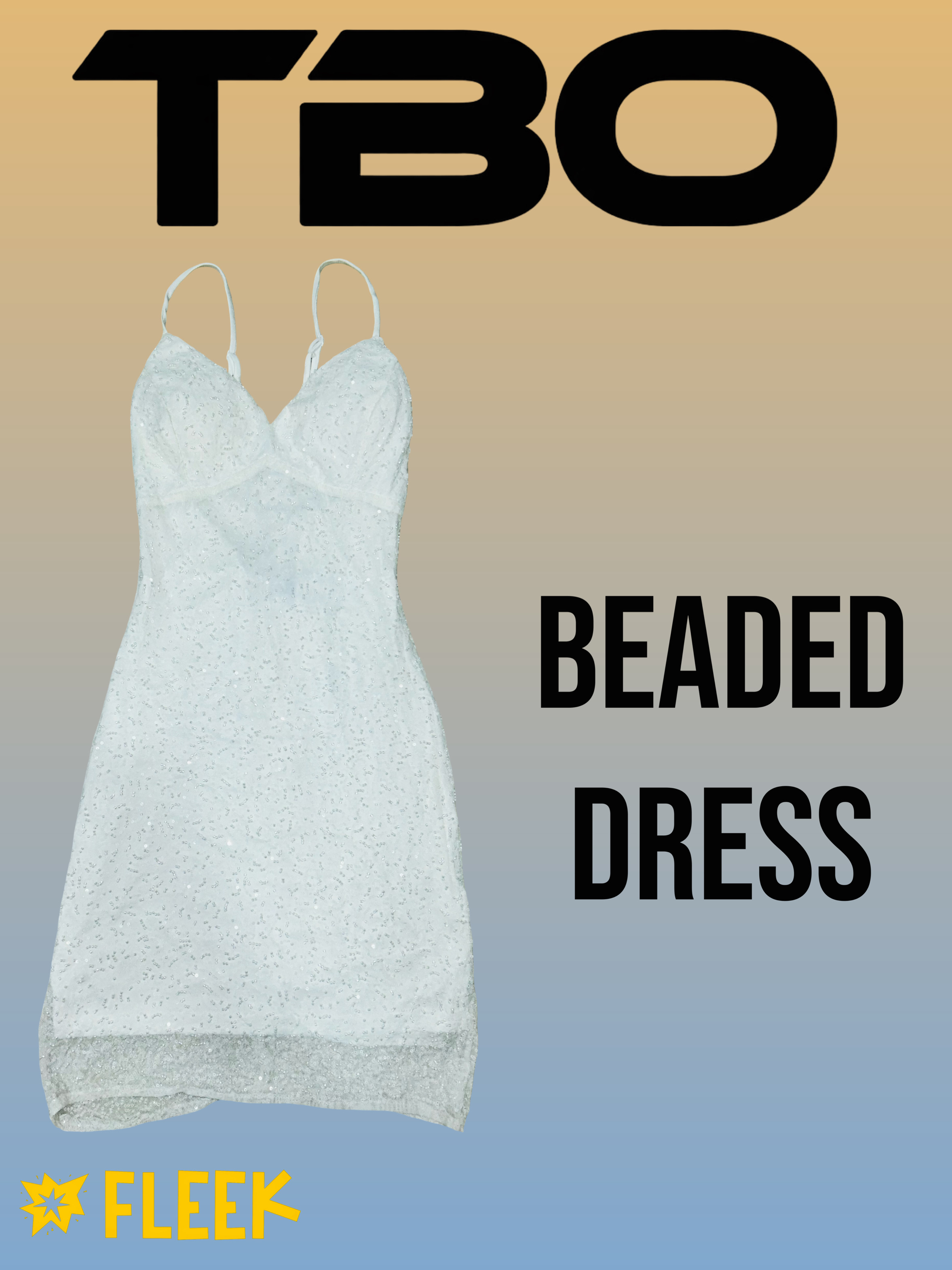 Perlenbesetztes Kleid