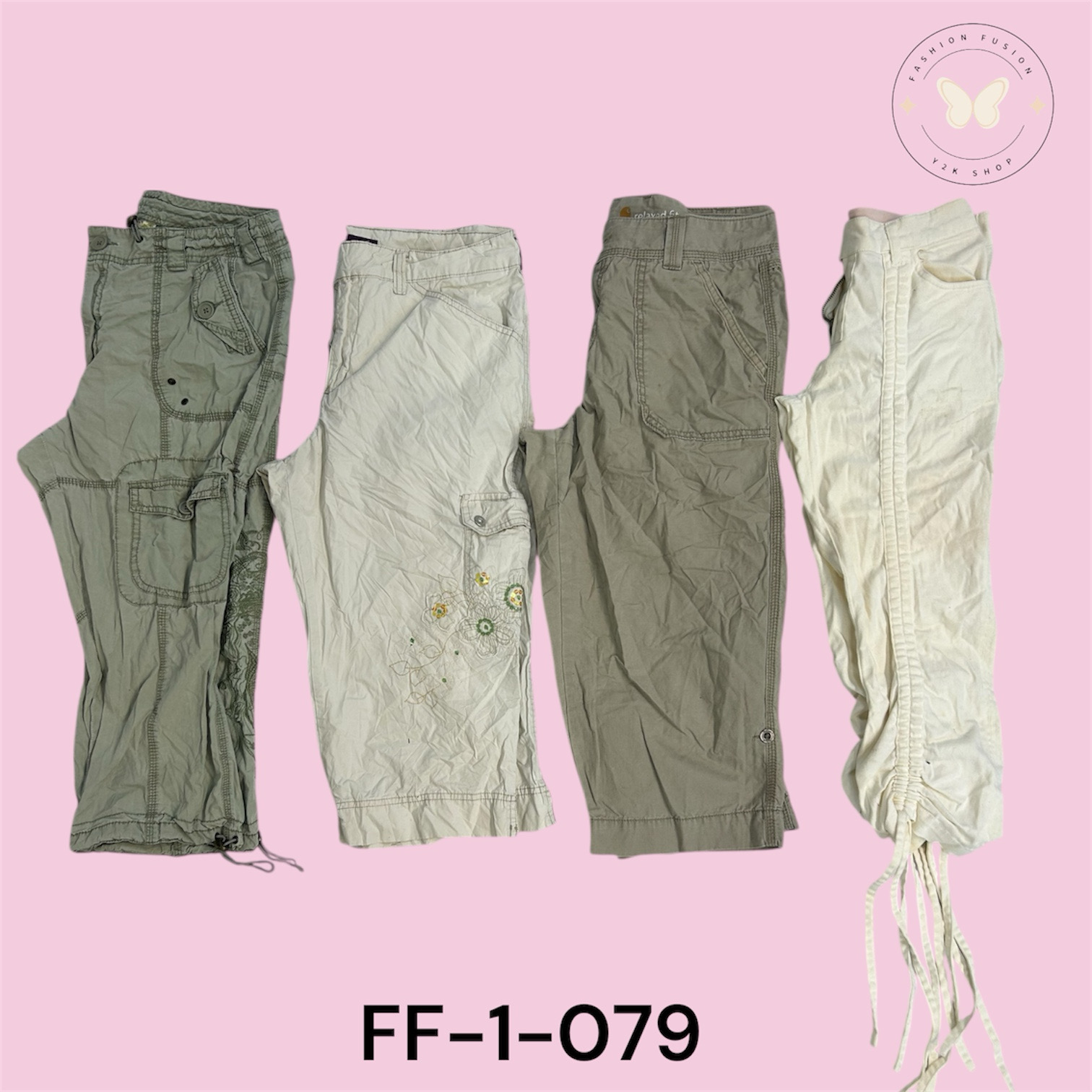 Everyday Cargo Capri Pants  (FF-1-079)
