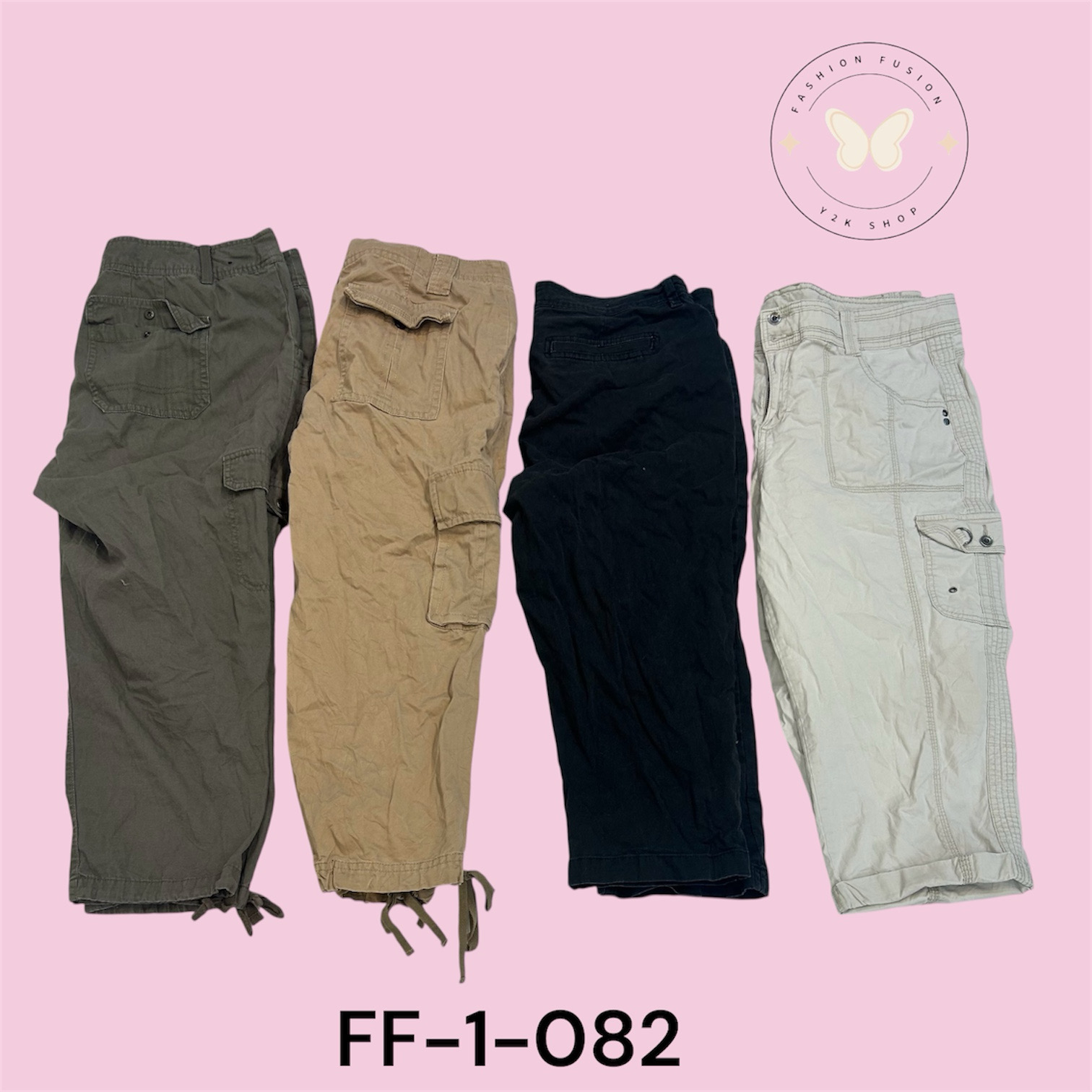 Women’s Cotton Cargo Capri with Pockets (FF-1-082)