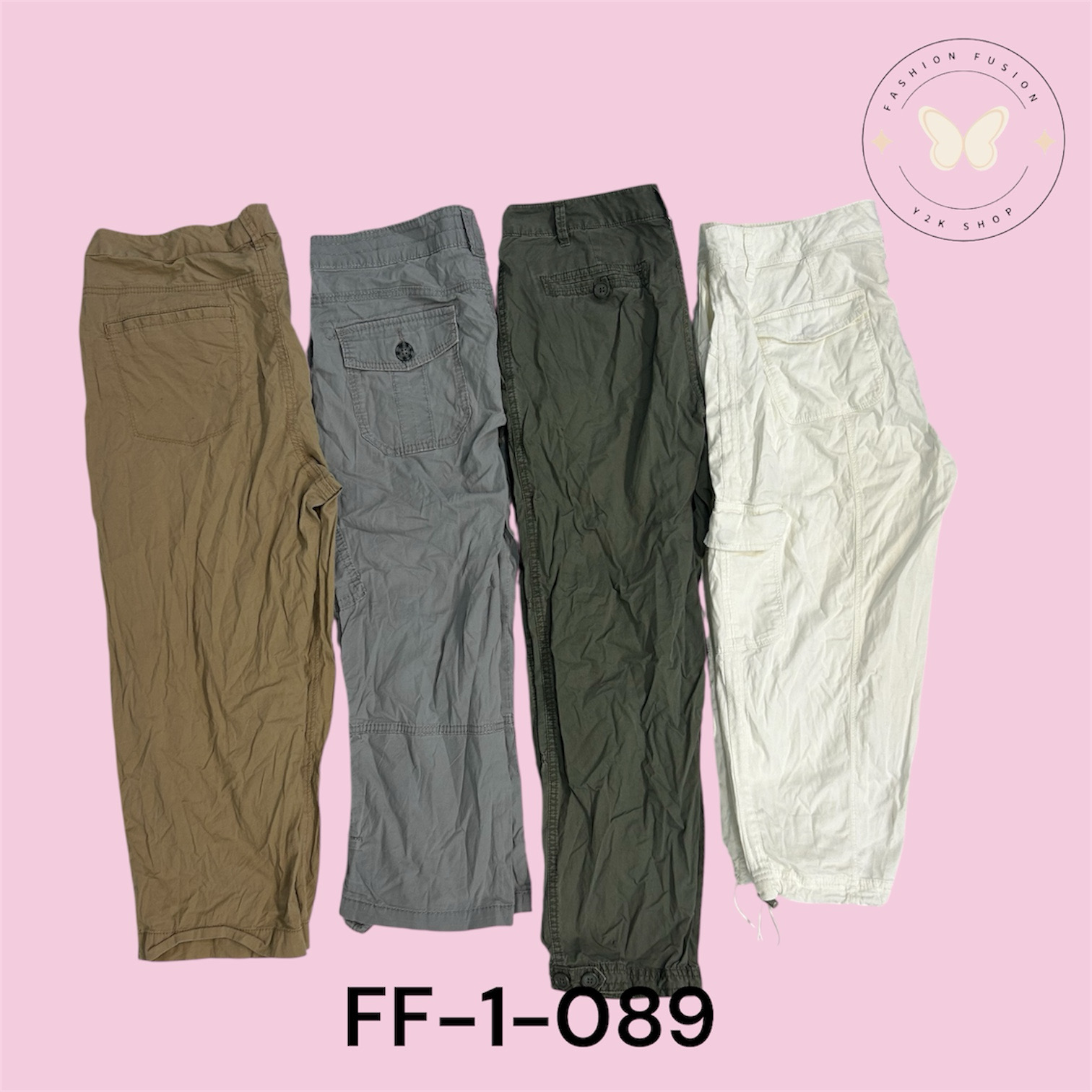 Everyday Cargo Capri Pants  (FF-1-089)