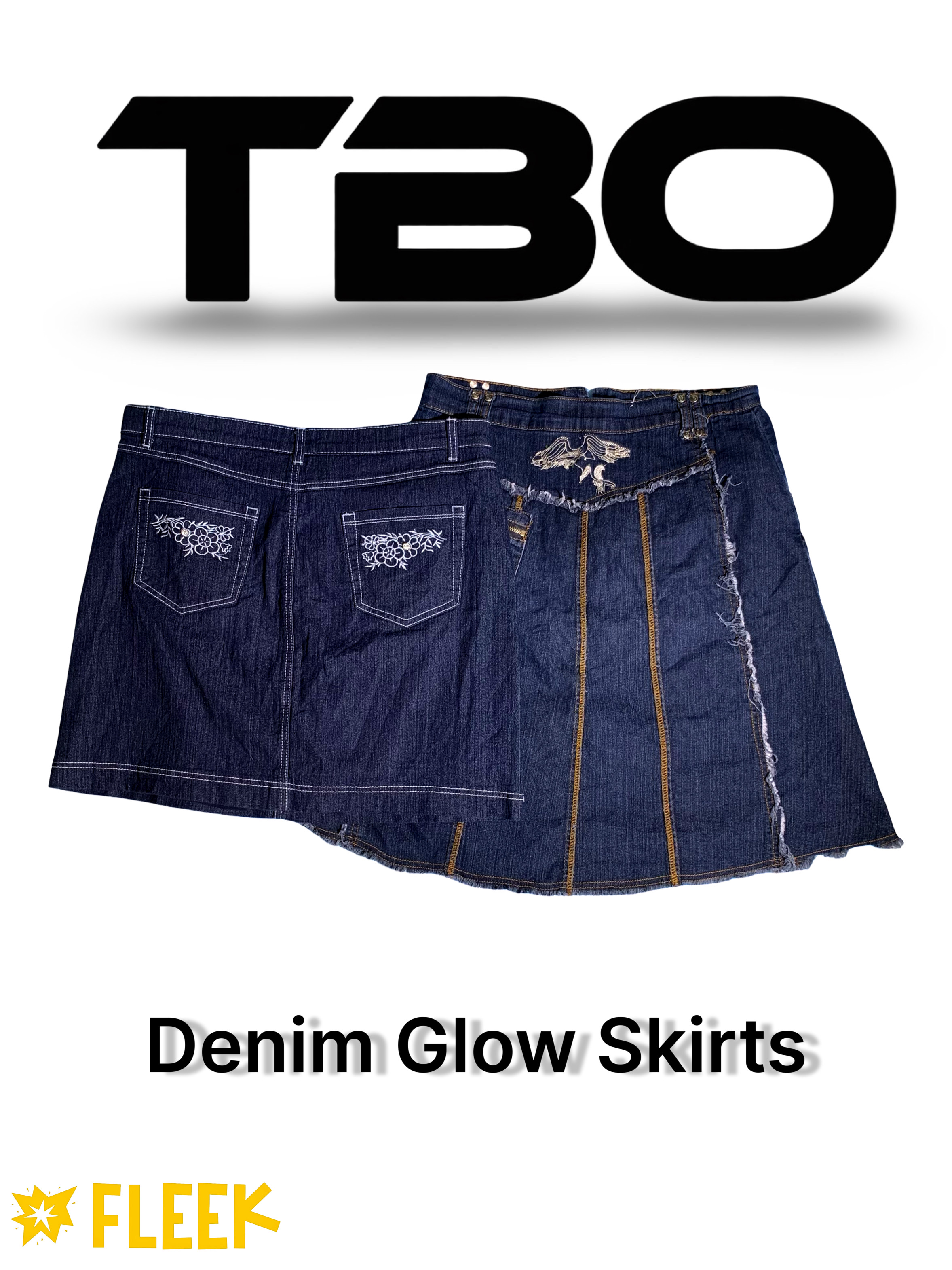 Denim Slow Skirt (TBO-230)