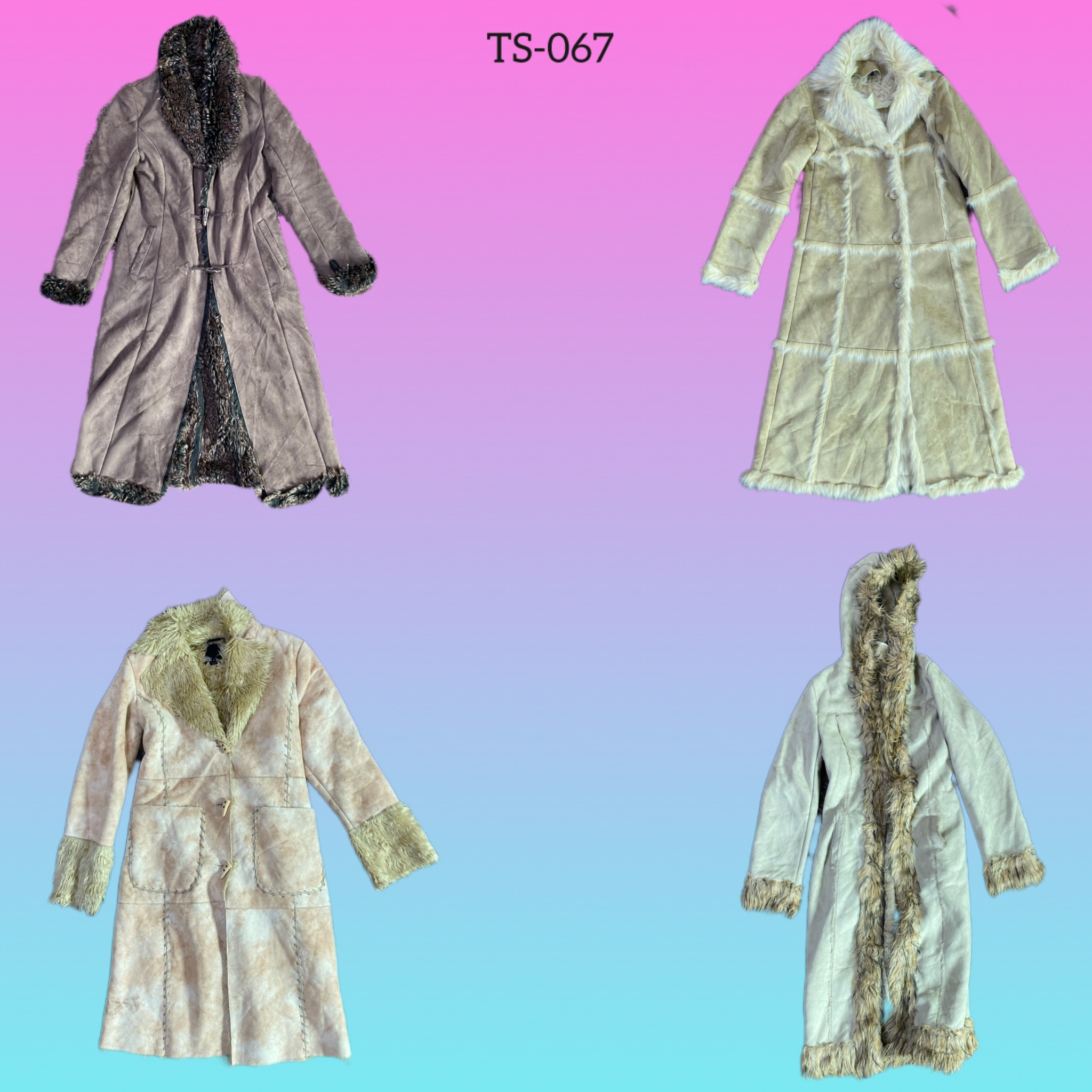 Y2K Brithney era Afghan coat (TS-067)