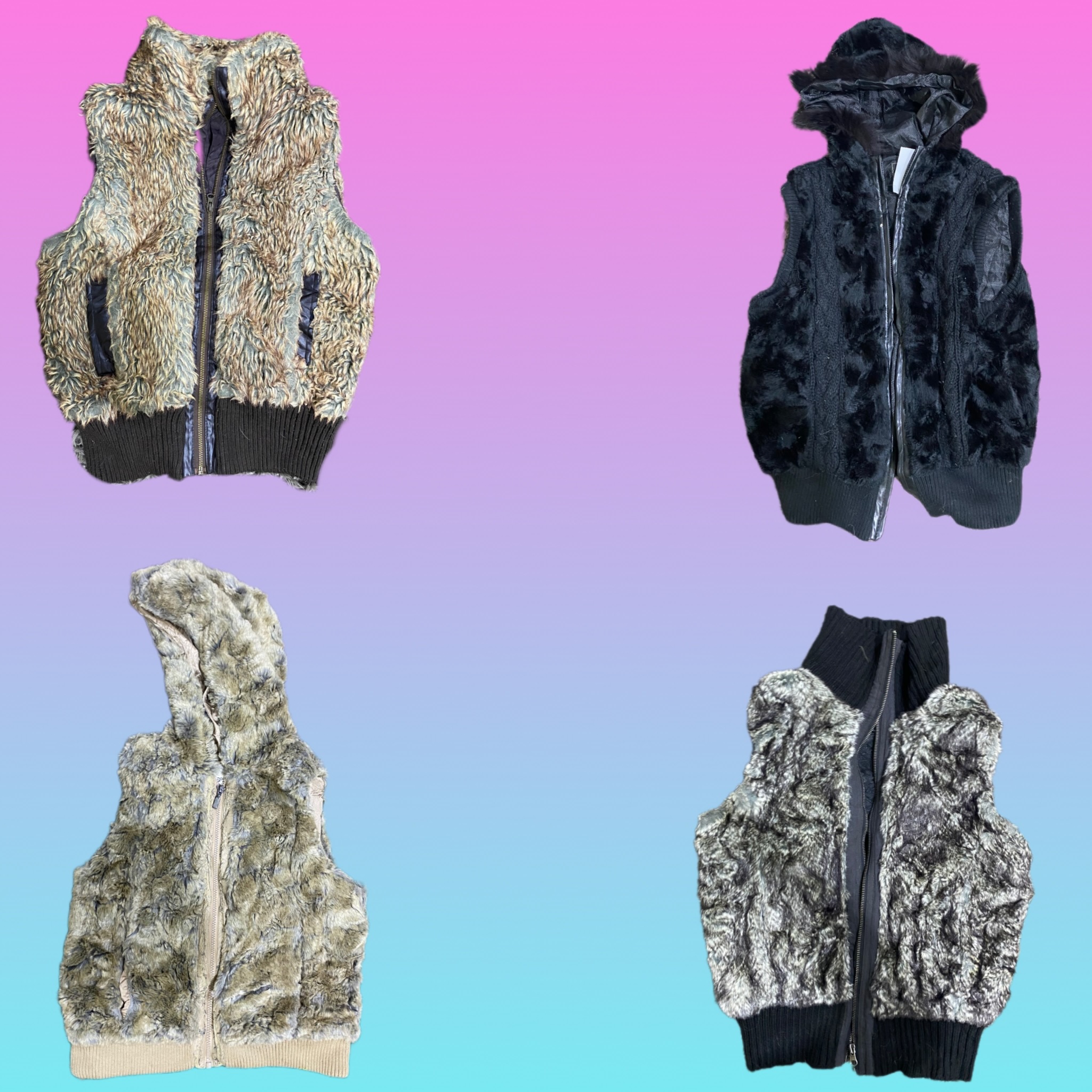 Gilet en fourrure Y2K (TS-082)