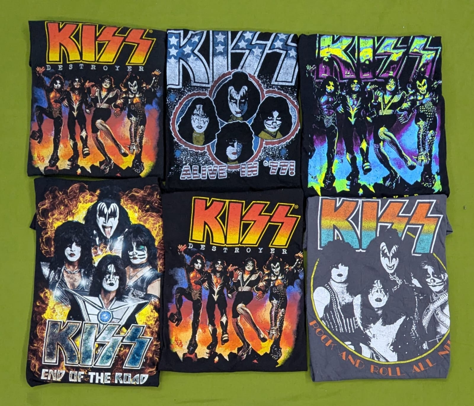 RV1961 Kiss Band Tshirts