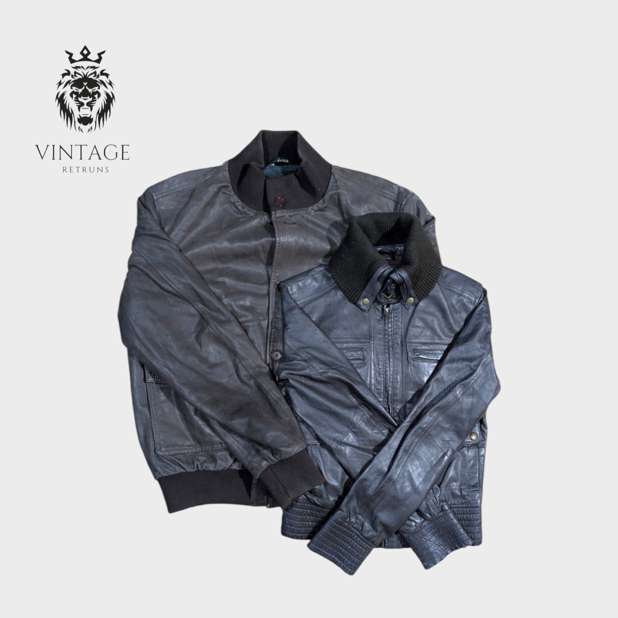 Y2K Leather And PVC Leather Mixed jackets