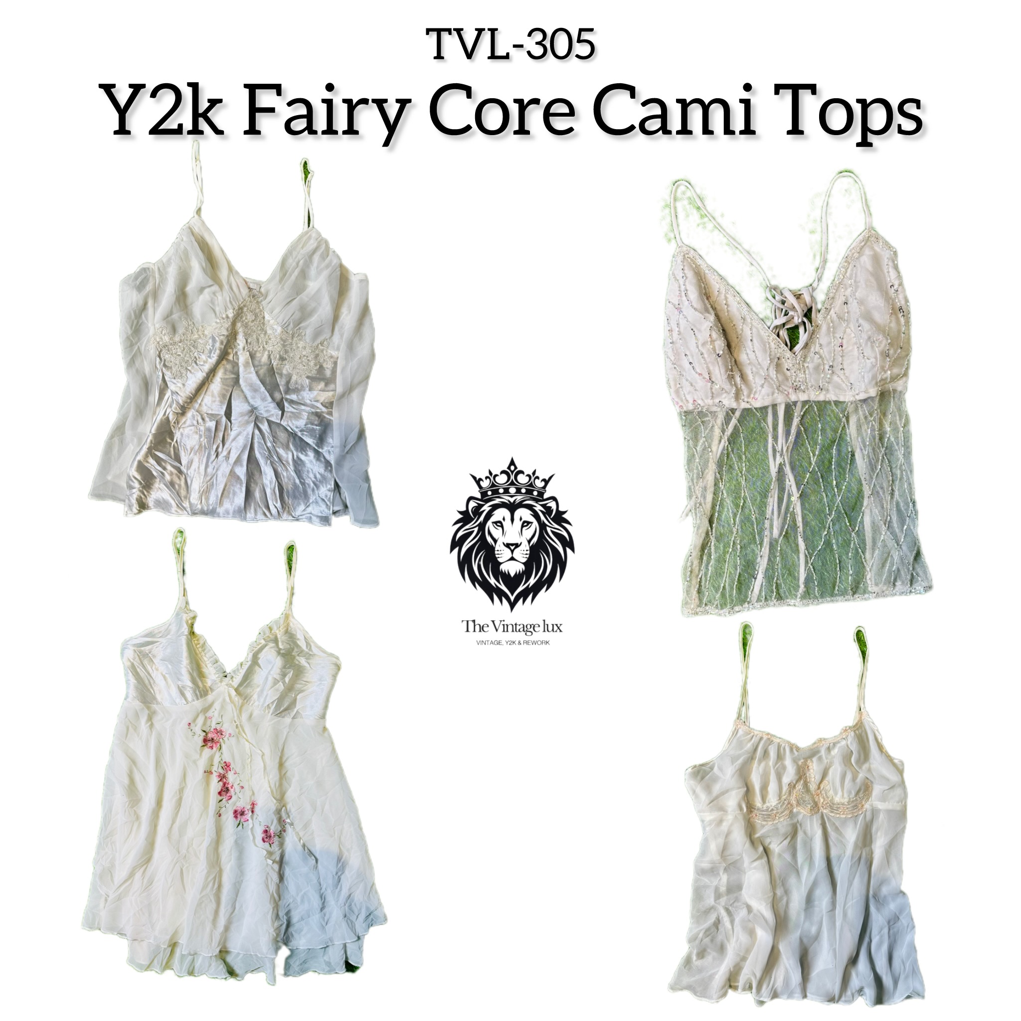 Y2K Fairy Core Cami Tops (TVL-305)