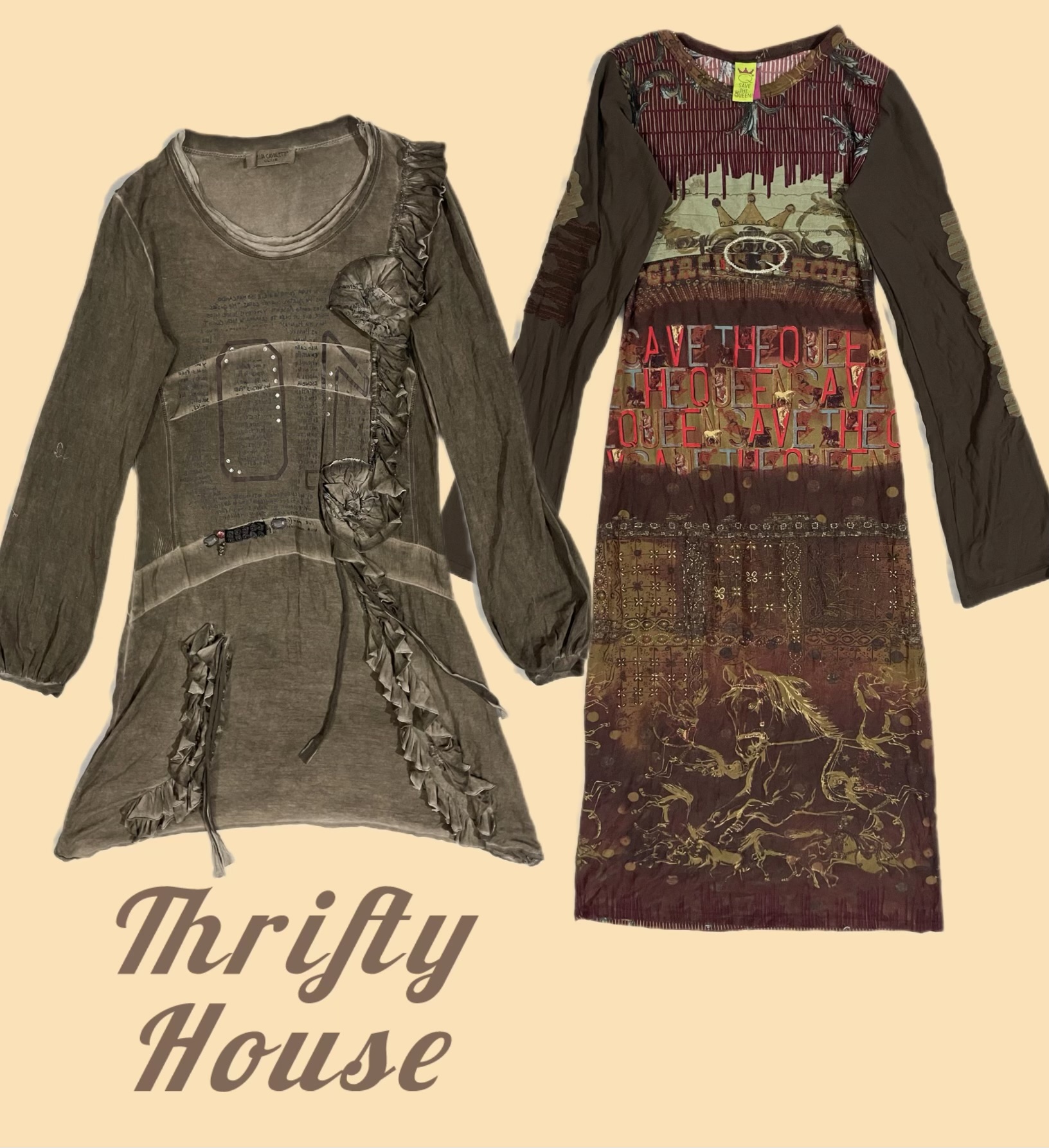 Artwear-Funde aus den Thrift Y2k Kleidern(TH/168)