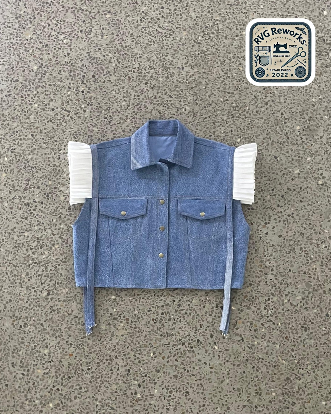 Upcycled Kaftan Crop Top