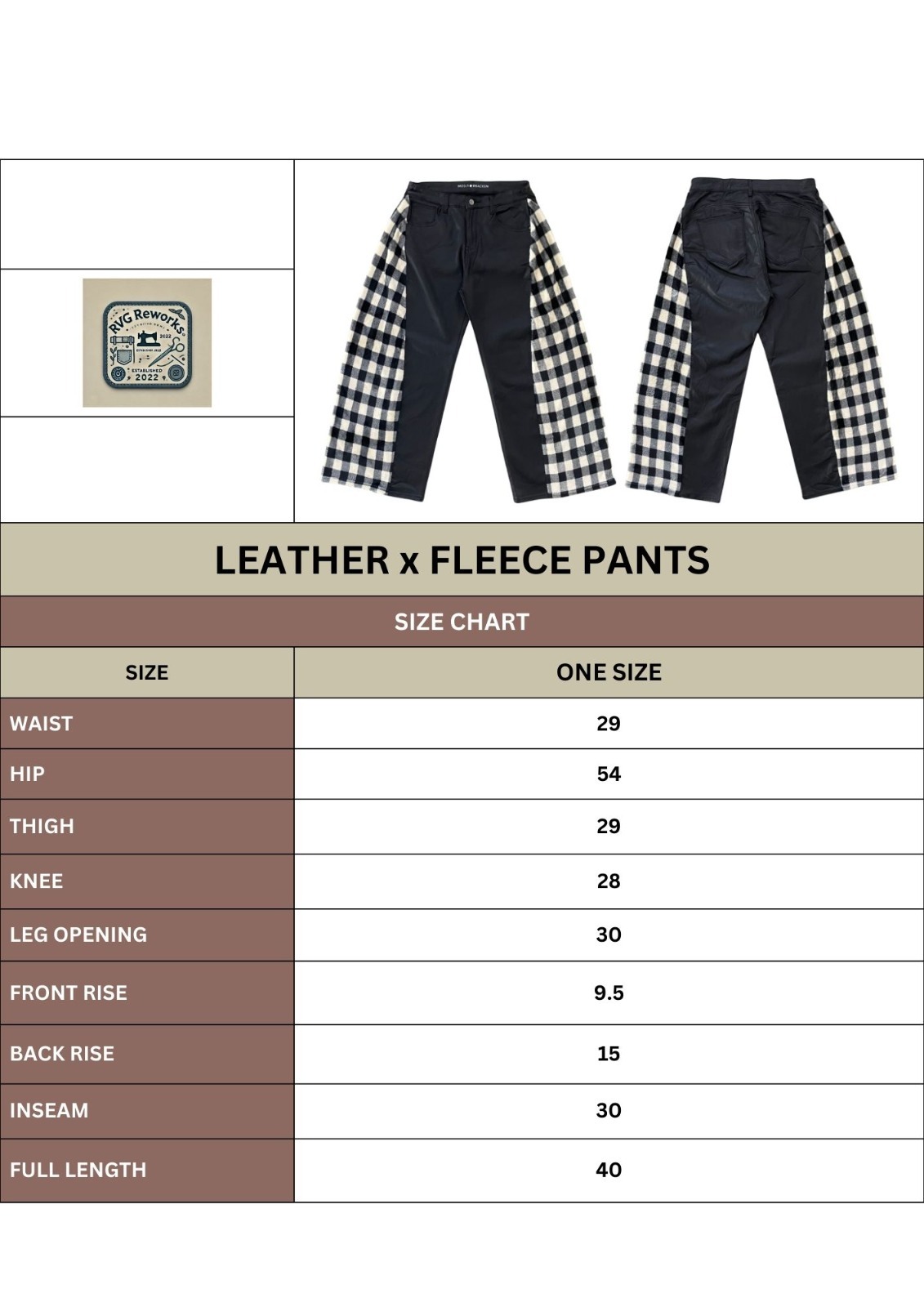 Upcycled Plush Side-Panel Pants