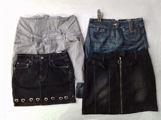 CR6215 Y2K Midi & Maxi Denim Skirts