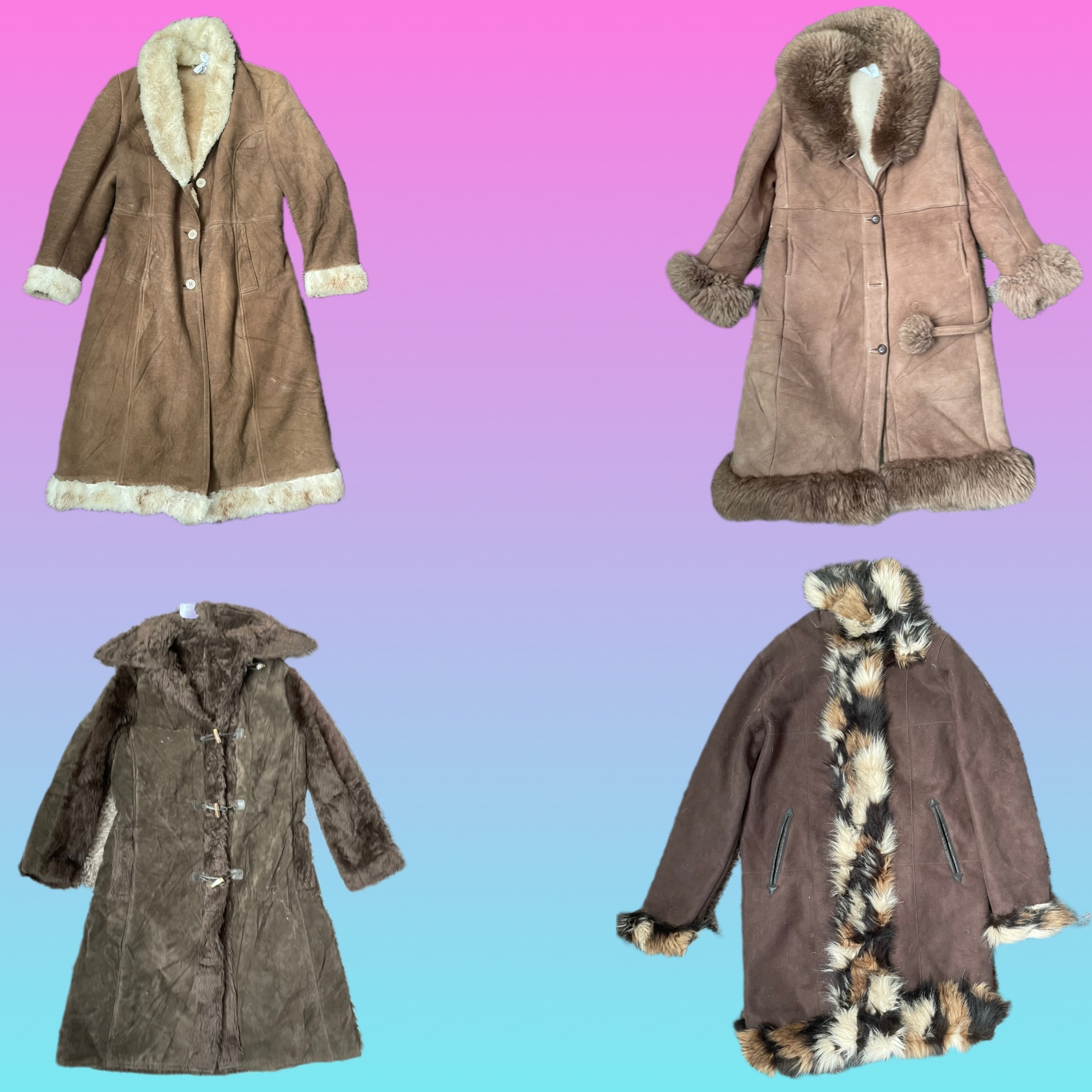 Y2K Unique Afghan coat (TS-094)