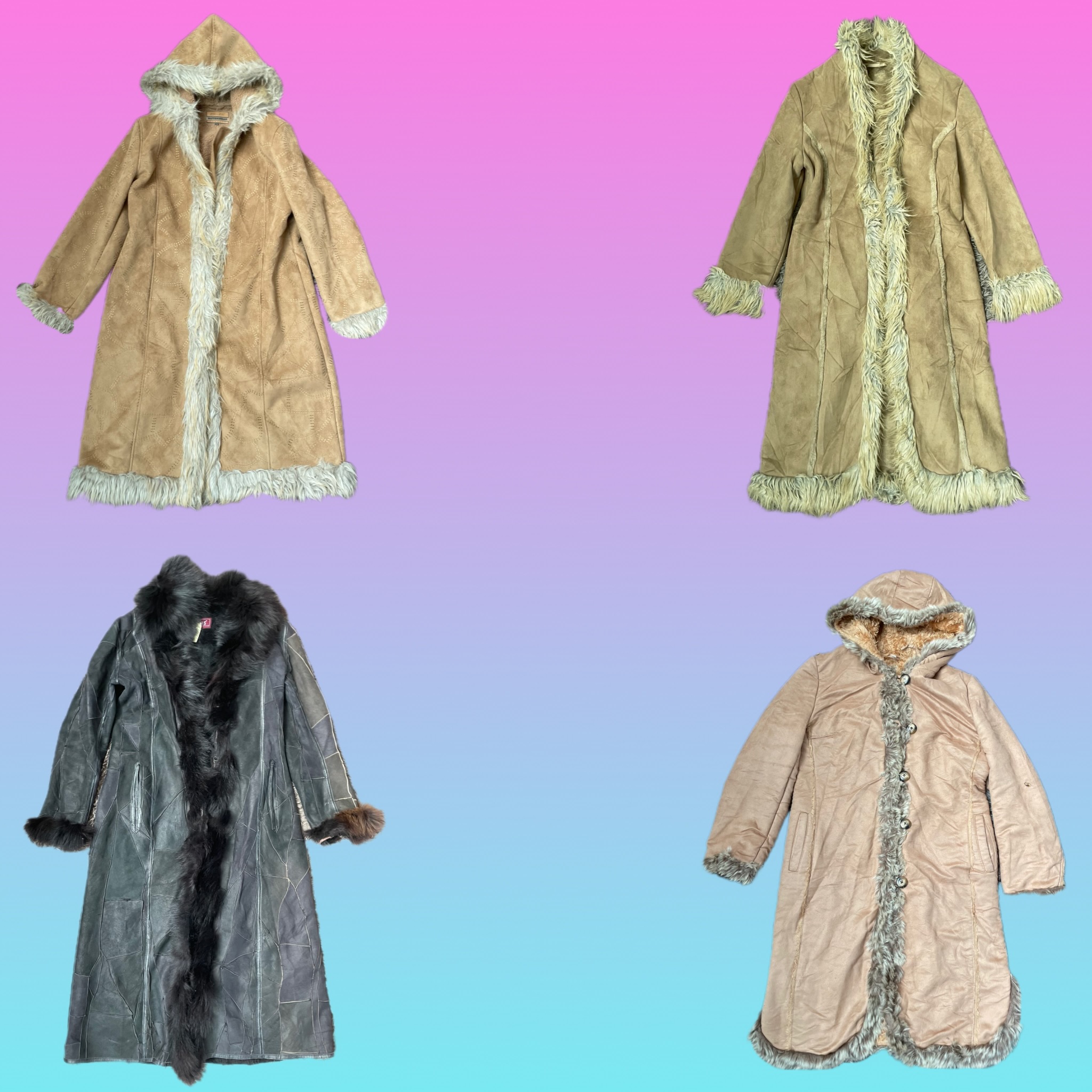 Y2K IT Girl Afghan Coat (TS-0095)