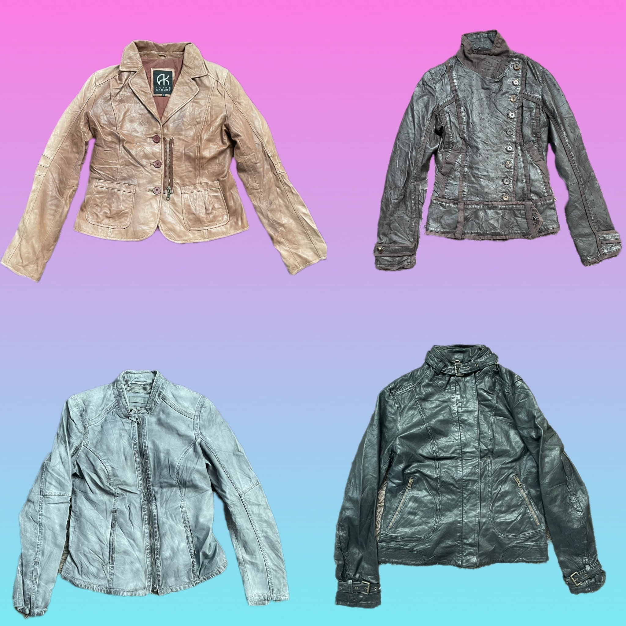 Y2K Cool leather Jacket (TS-098)