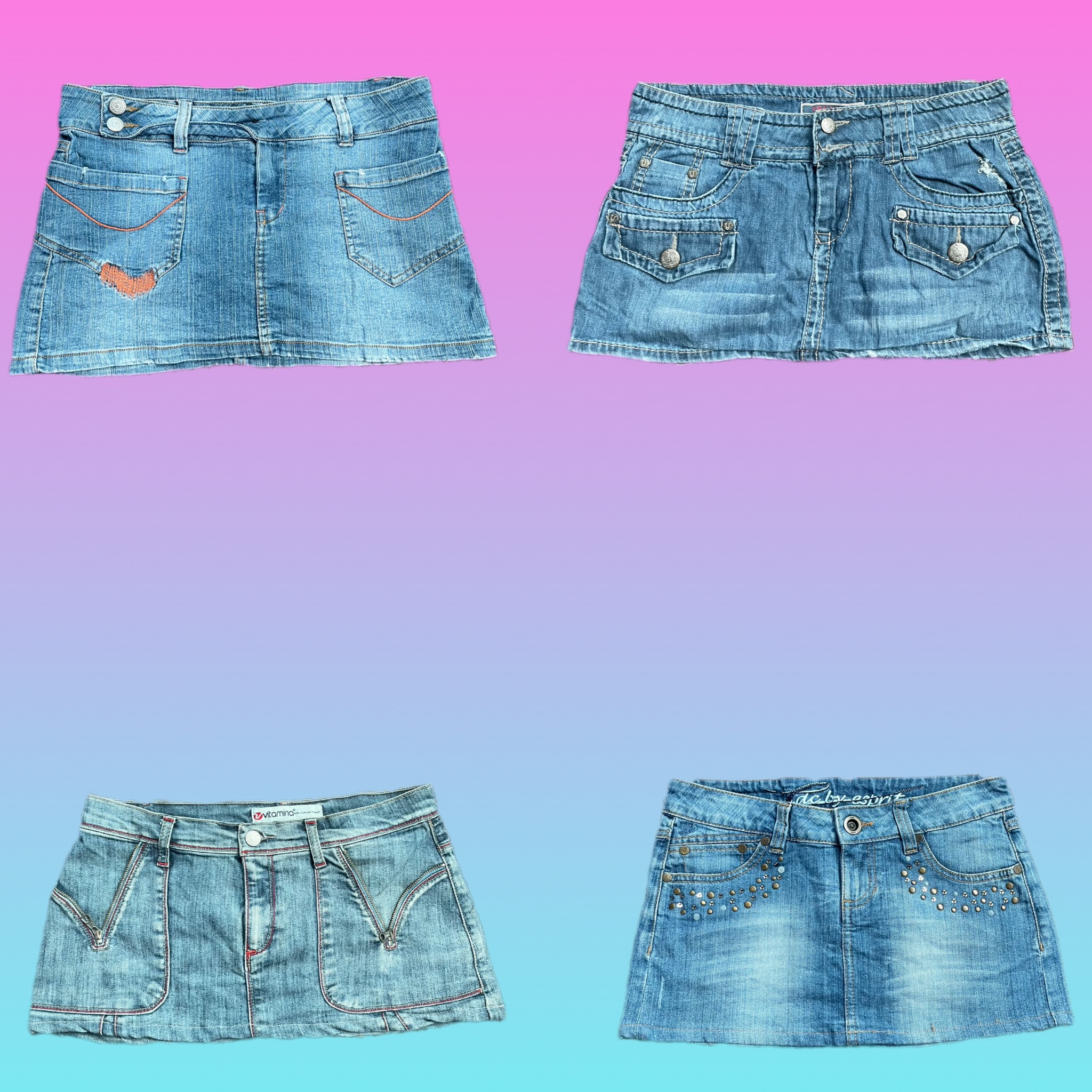 Y2K IT GIRL denim mini skirts (TS-102)