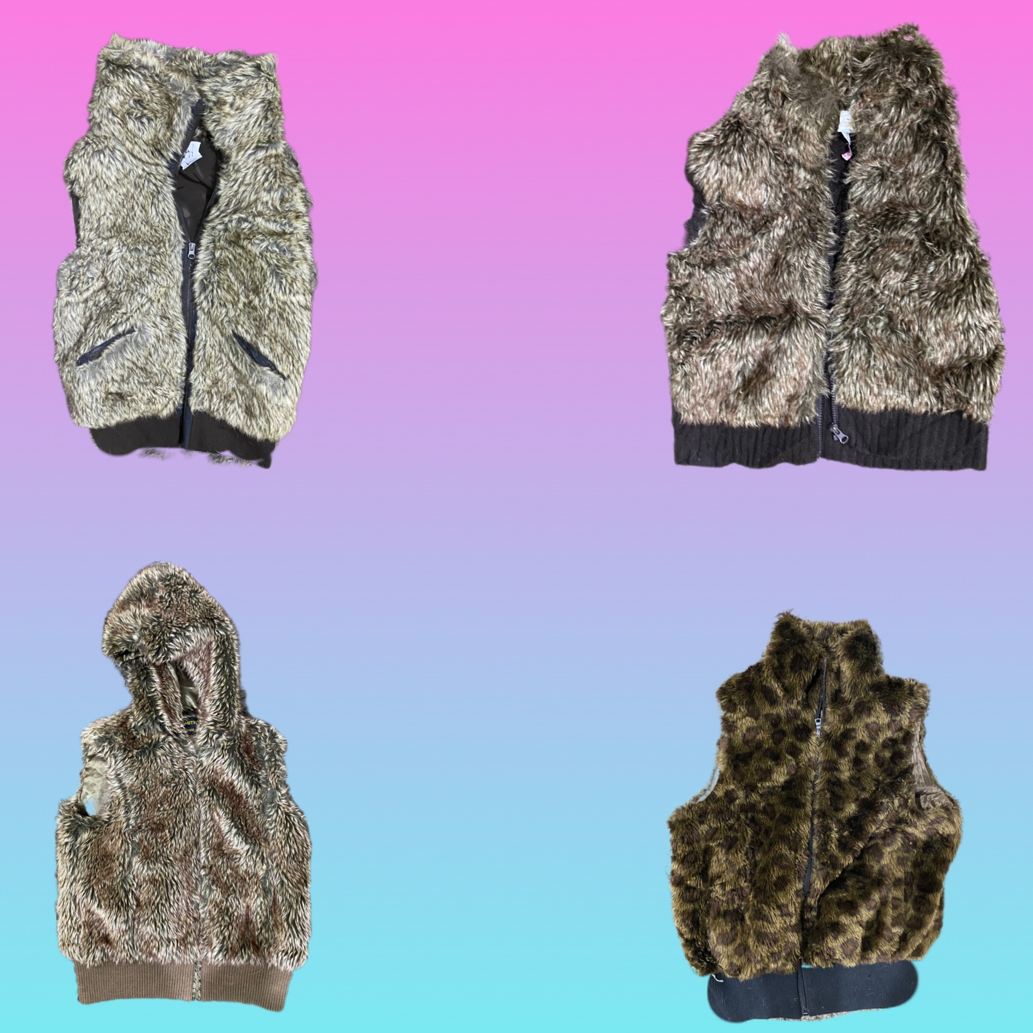 Y2K Fur Waistcoat (TS-084)