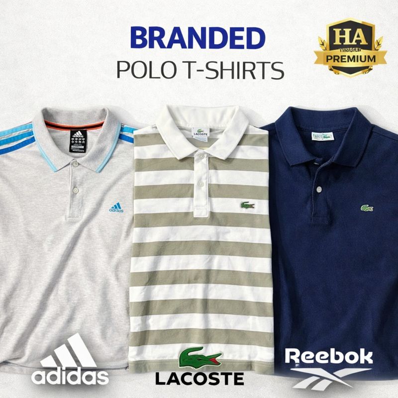 Branded Polo T-shirts Inc Lacoste Adidas