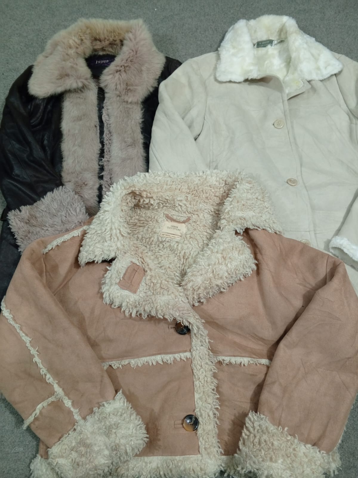 #231 Ladies Premium Y2k Suede  jackets with fur