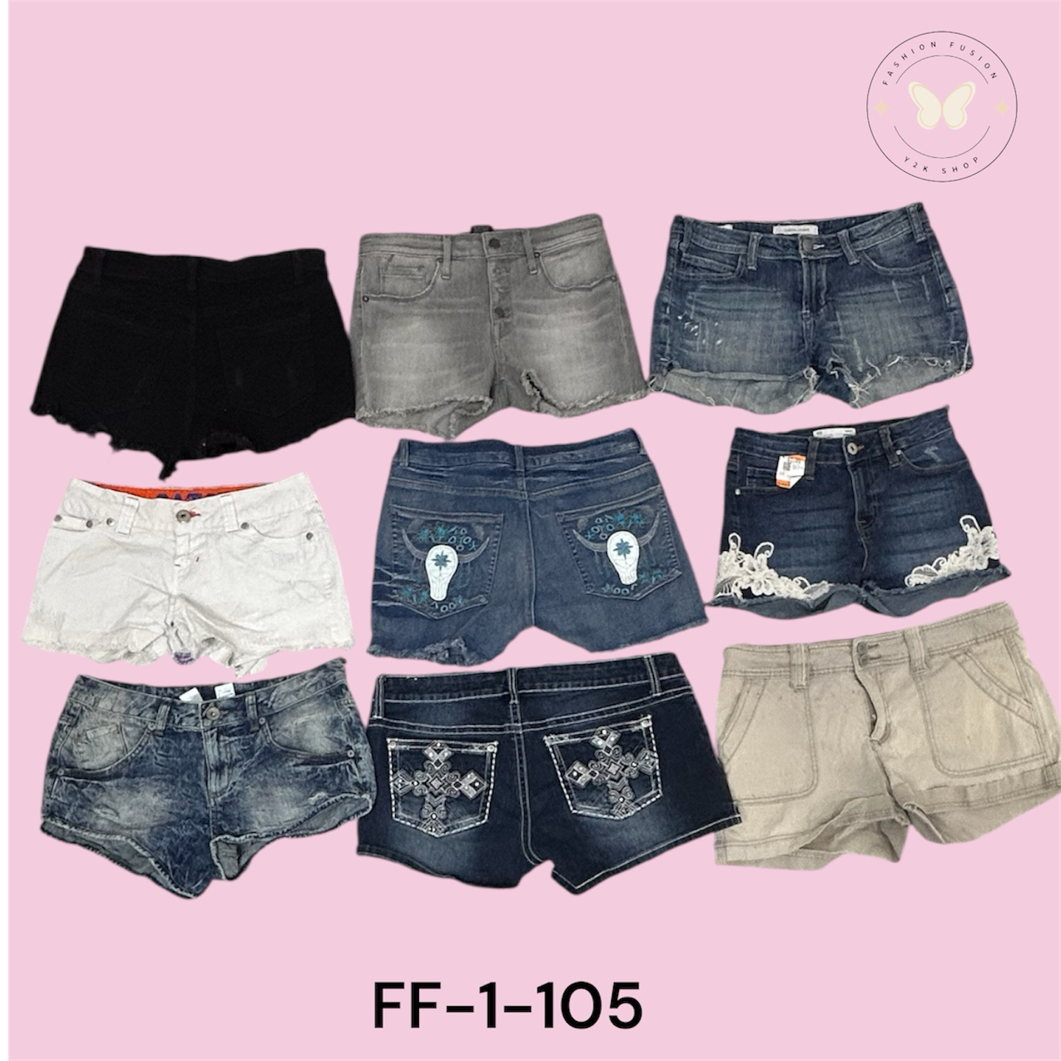 Summer Essential Denim Mini Shorts (FF-1-105)