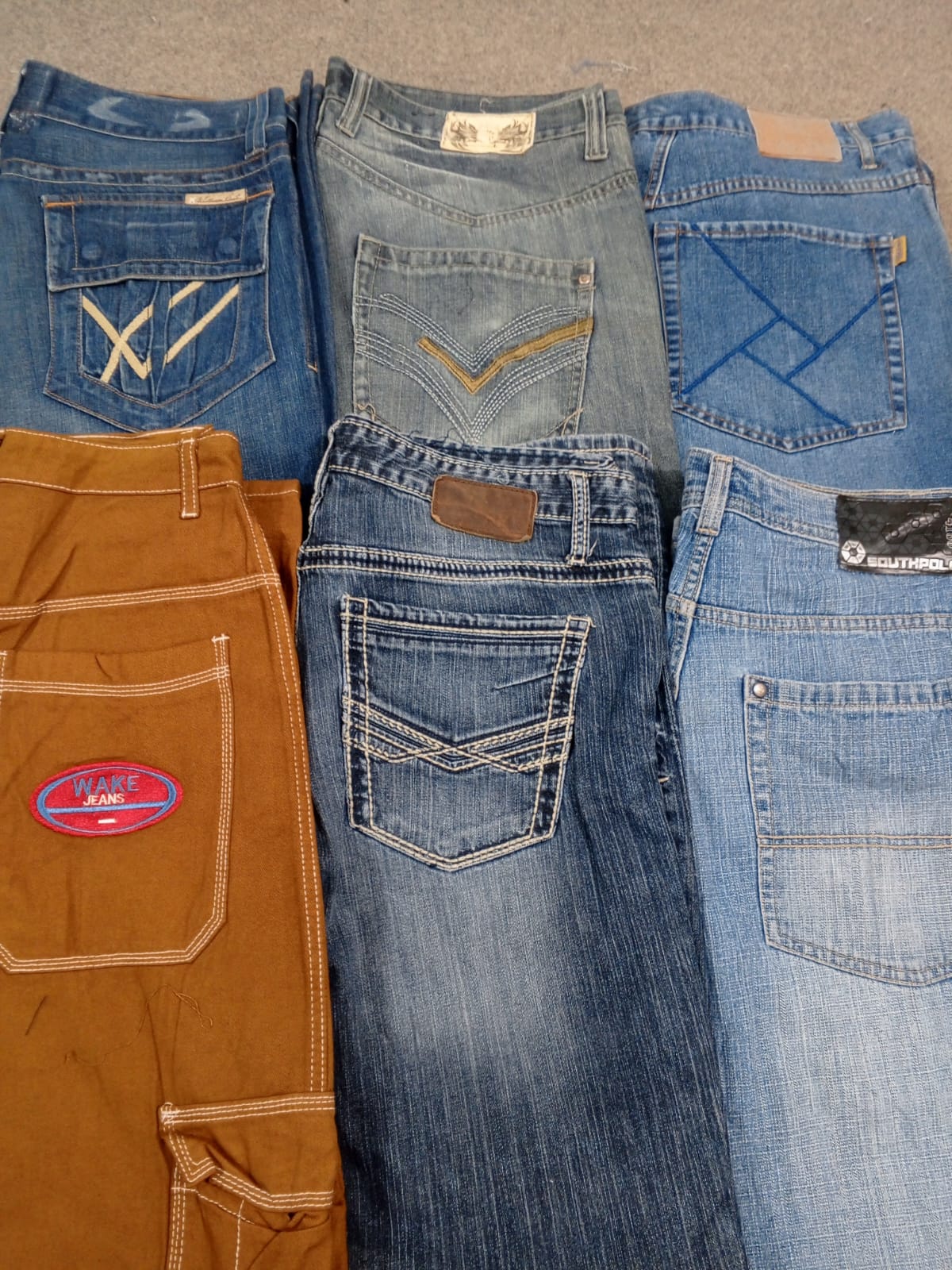 HD1336 Men Baggy Designer Jeans