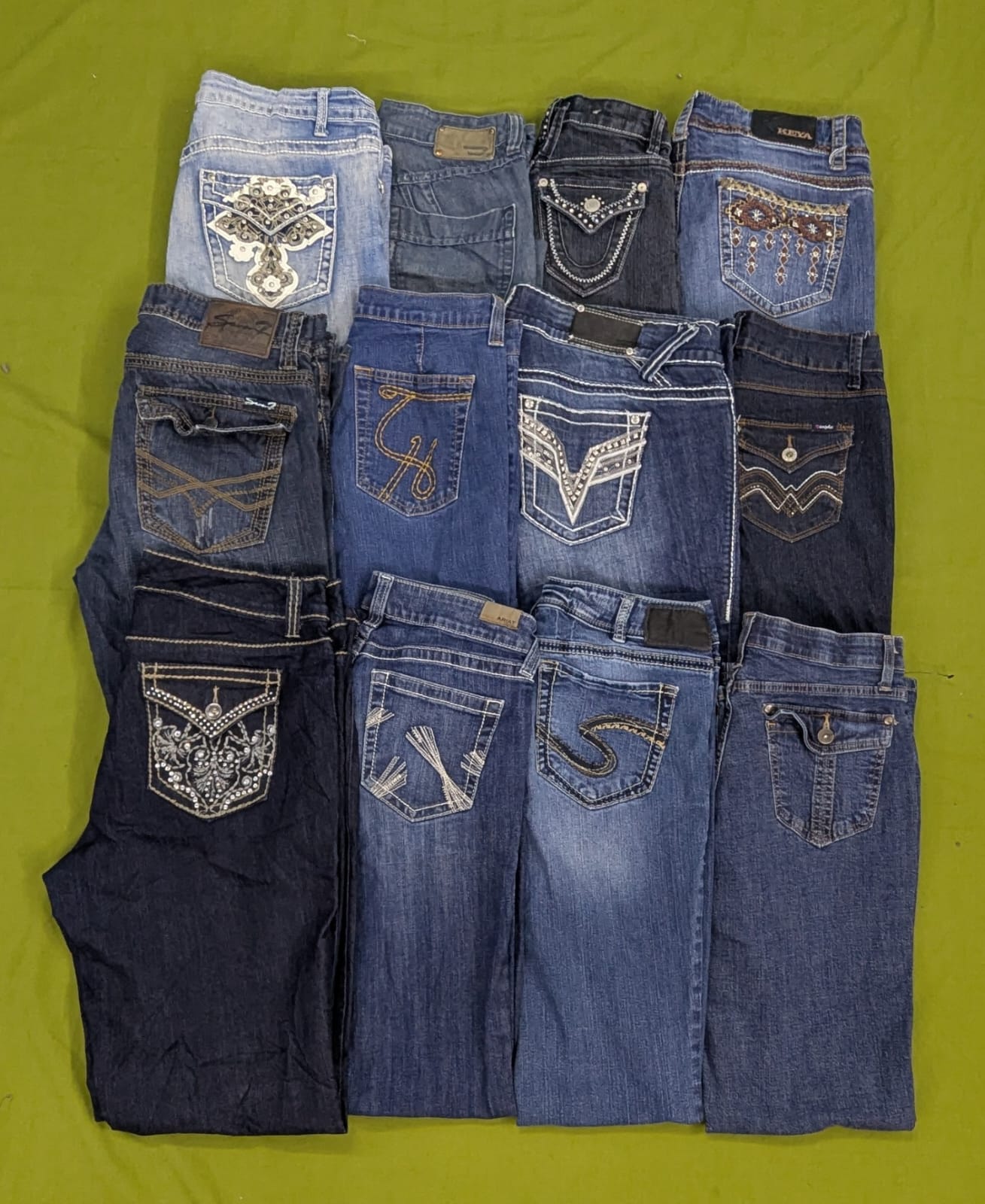 💥 RV1989 Y2K Damen Bootcut Jeans