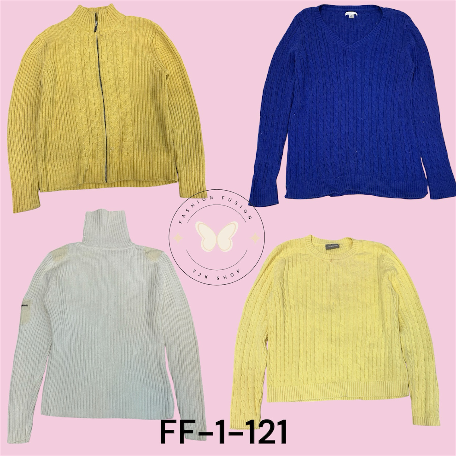 Women’s Cable Knit Sweater – Soft, Warm & Stylish (FF-1-121)