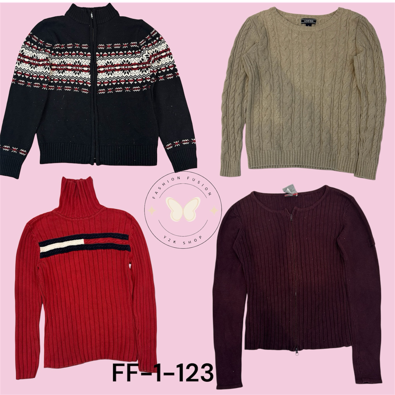 Classic Cable Knit  hineck Sweater – Effortless Cold-Season Style (FF-1-123)