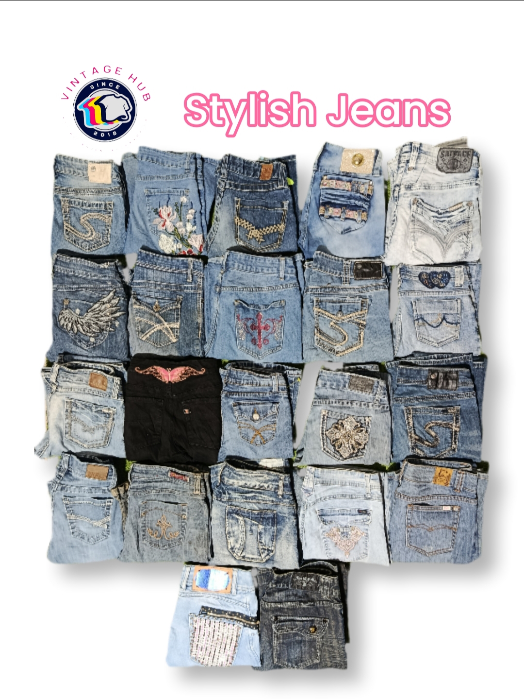Jeans brodés