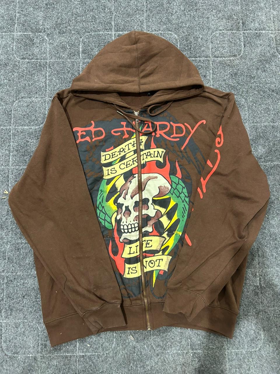 Menswear zipper hoodie