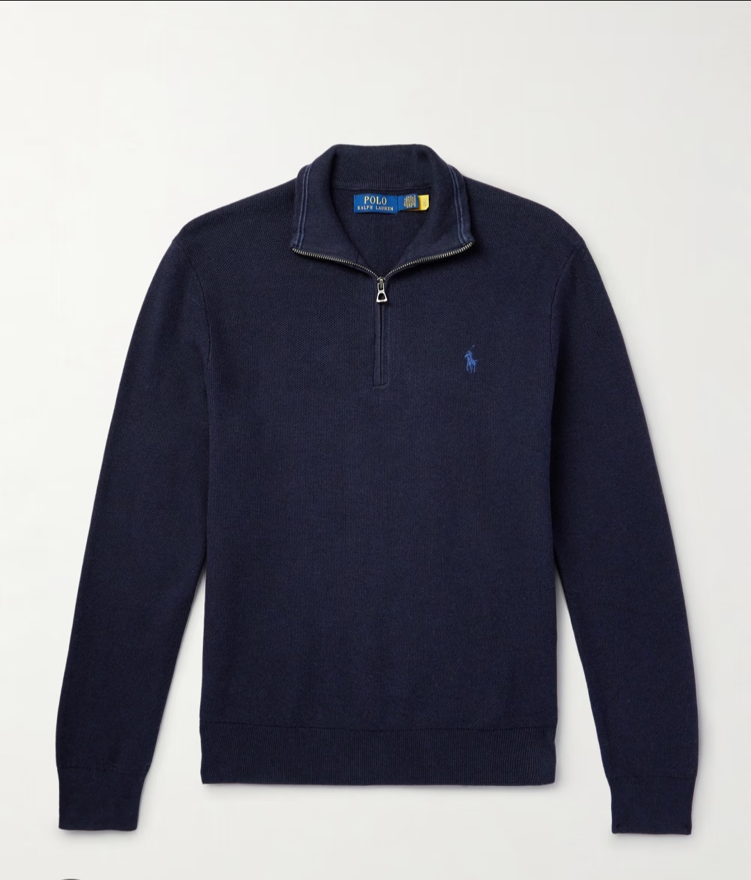 POLO RALPH LAUREN PULLOVER À FERMETURE ÉCLAIR MI-TORSE