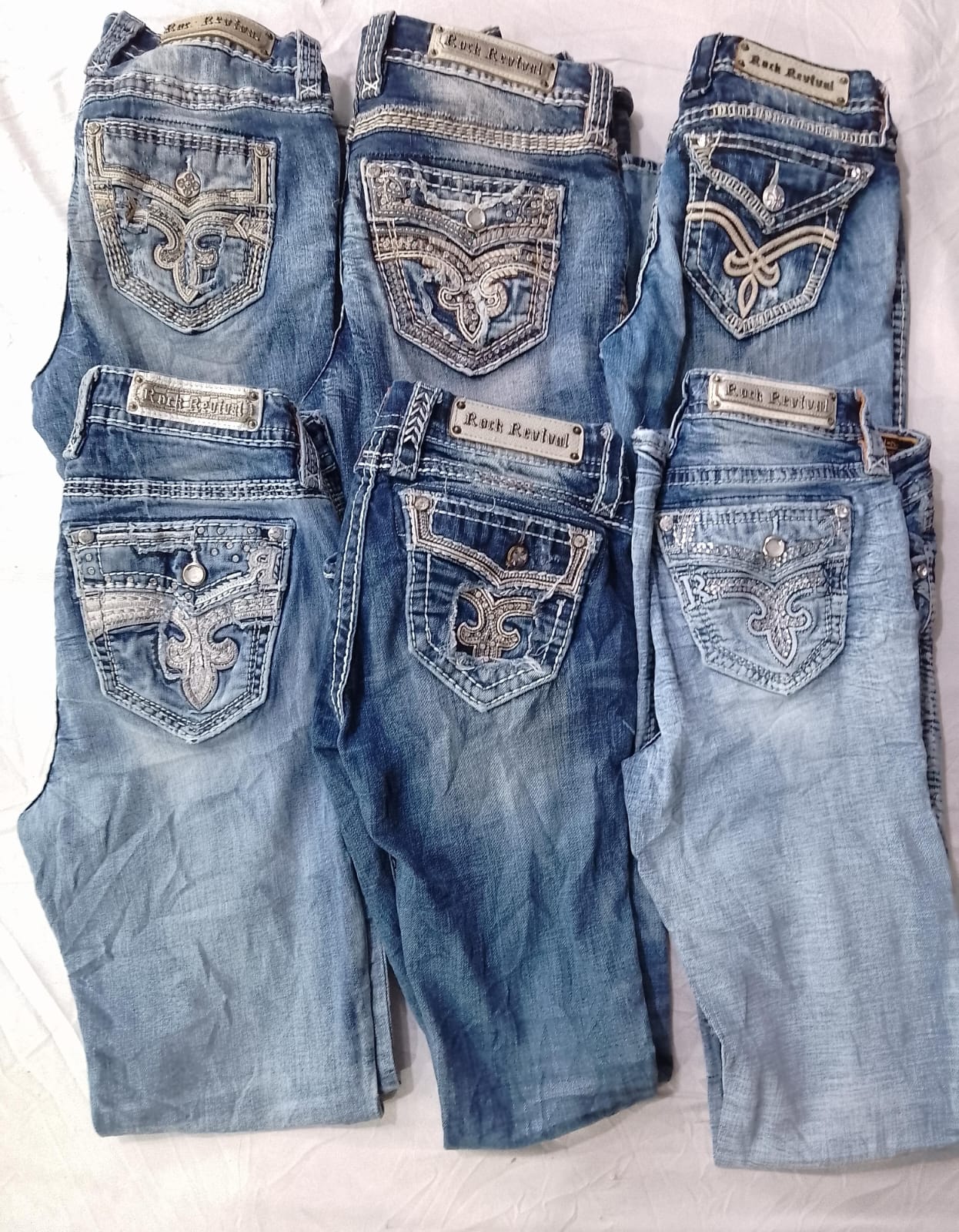 CR6251 Rock Revival Flare/Straight Jeans