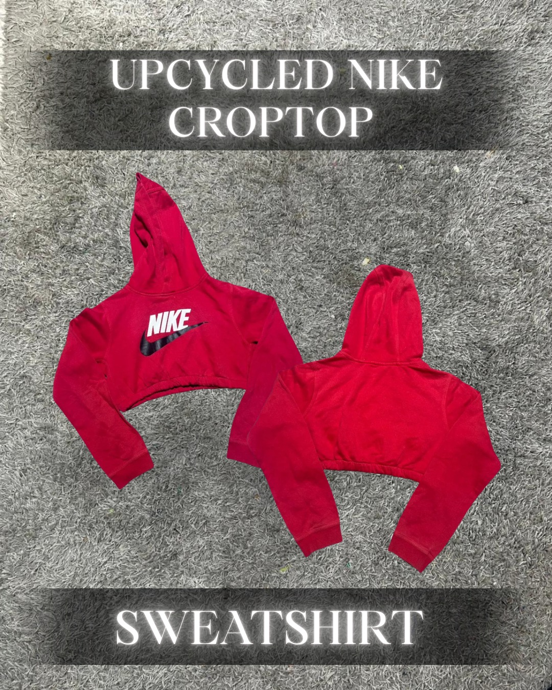 Upcycled Nike Croptop Sweatshirts