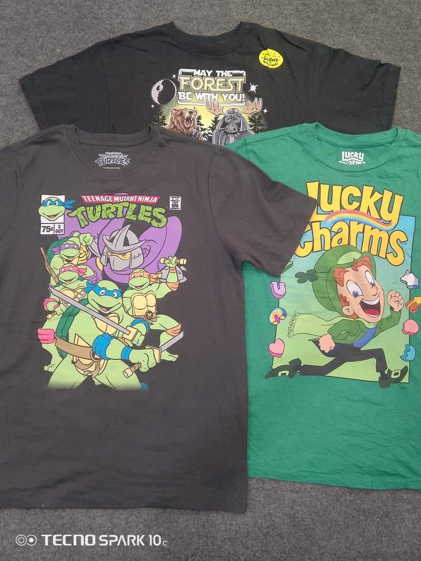 CRZ1719 Cartoon Print T-Shirts