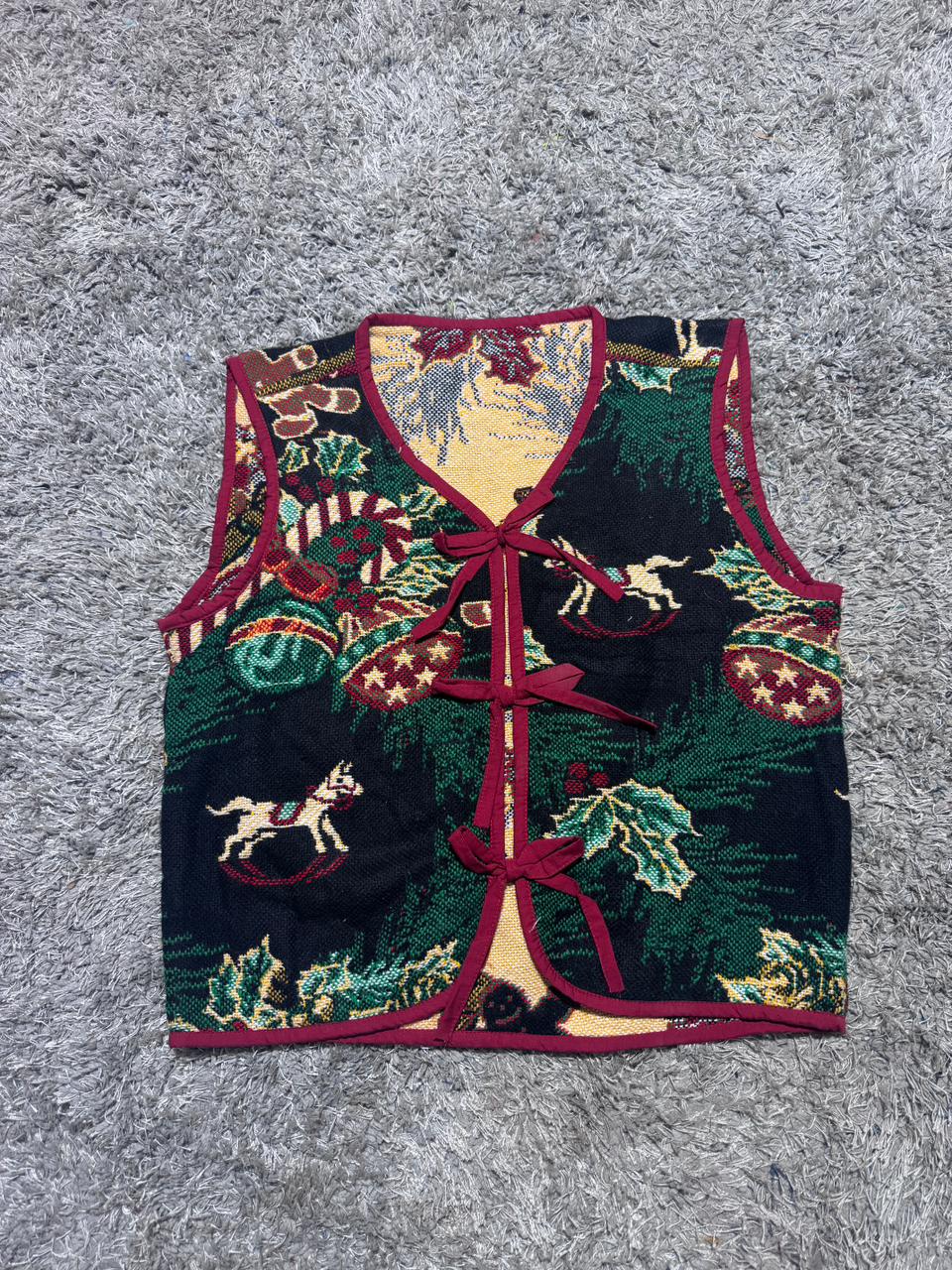 Chaleco de tapiz reciclado