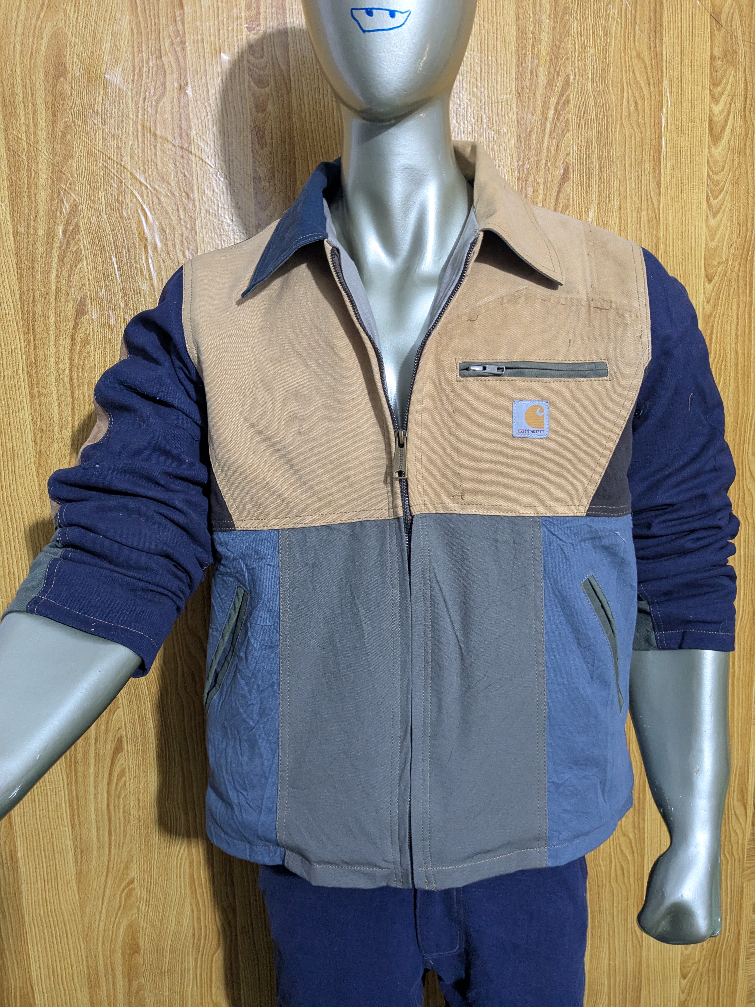 Upcycle Carhartt Detroit jacket Multi color