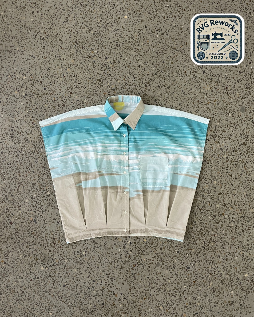 Camiseta sin mangas boxy reciclada