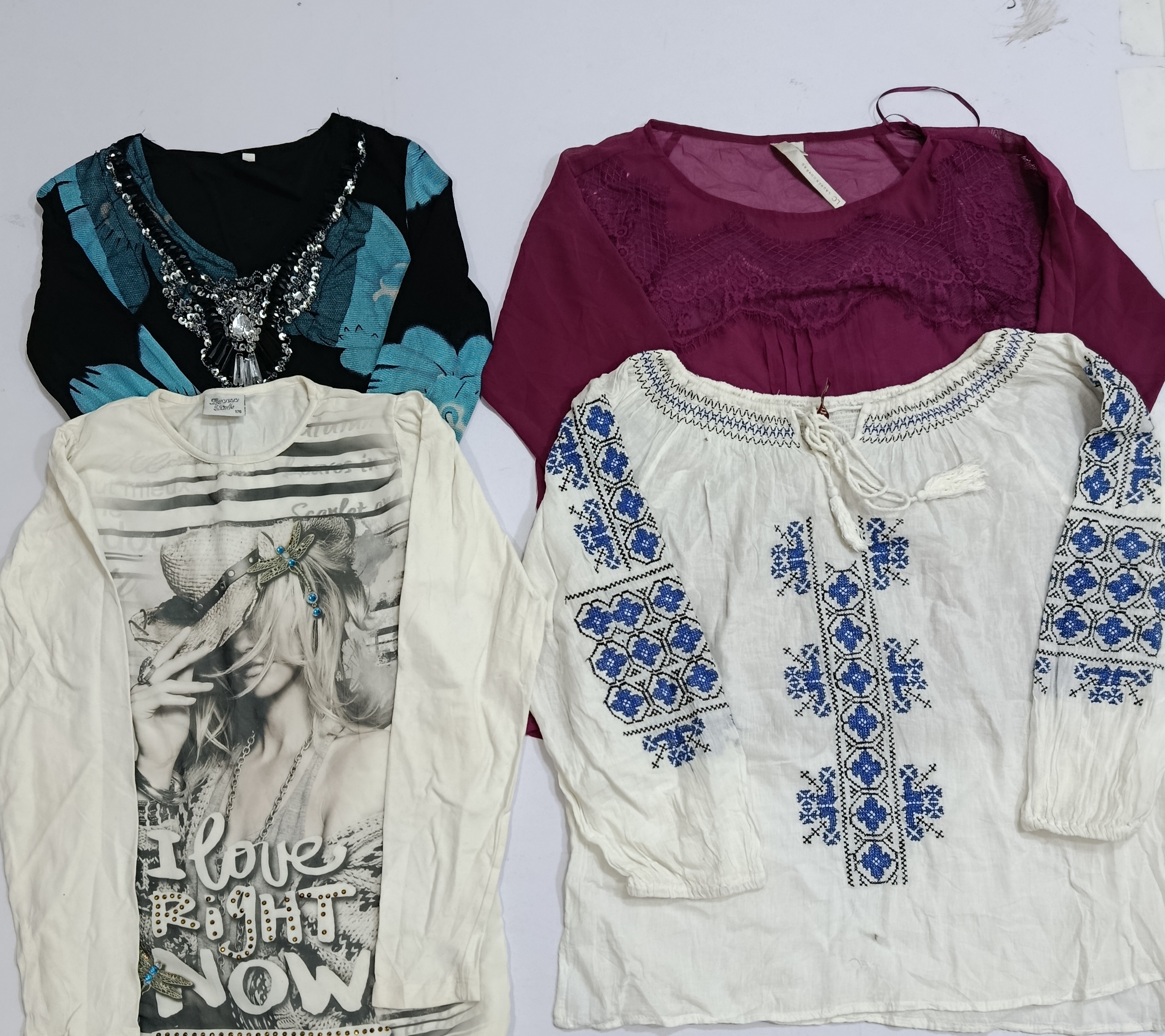 Y2K long sleeve fashion blouse 11Pcs (RV # 166)