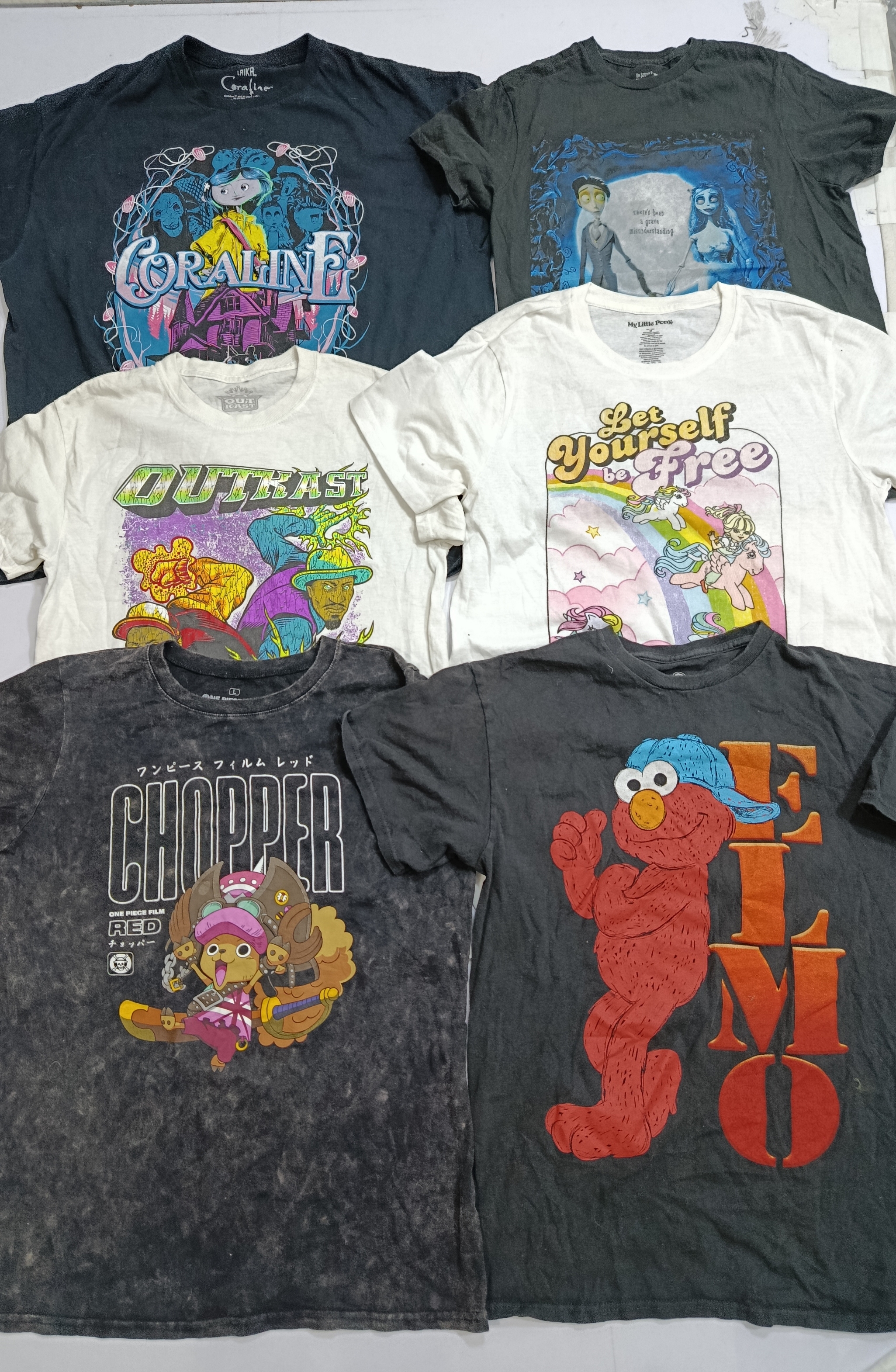 Cartoon-Print T-Shirt 14 Stück (RV # 173)