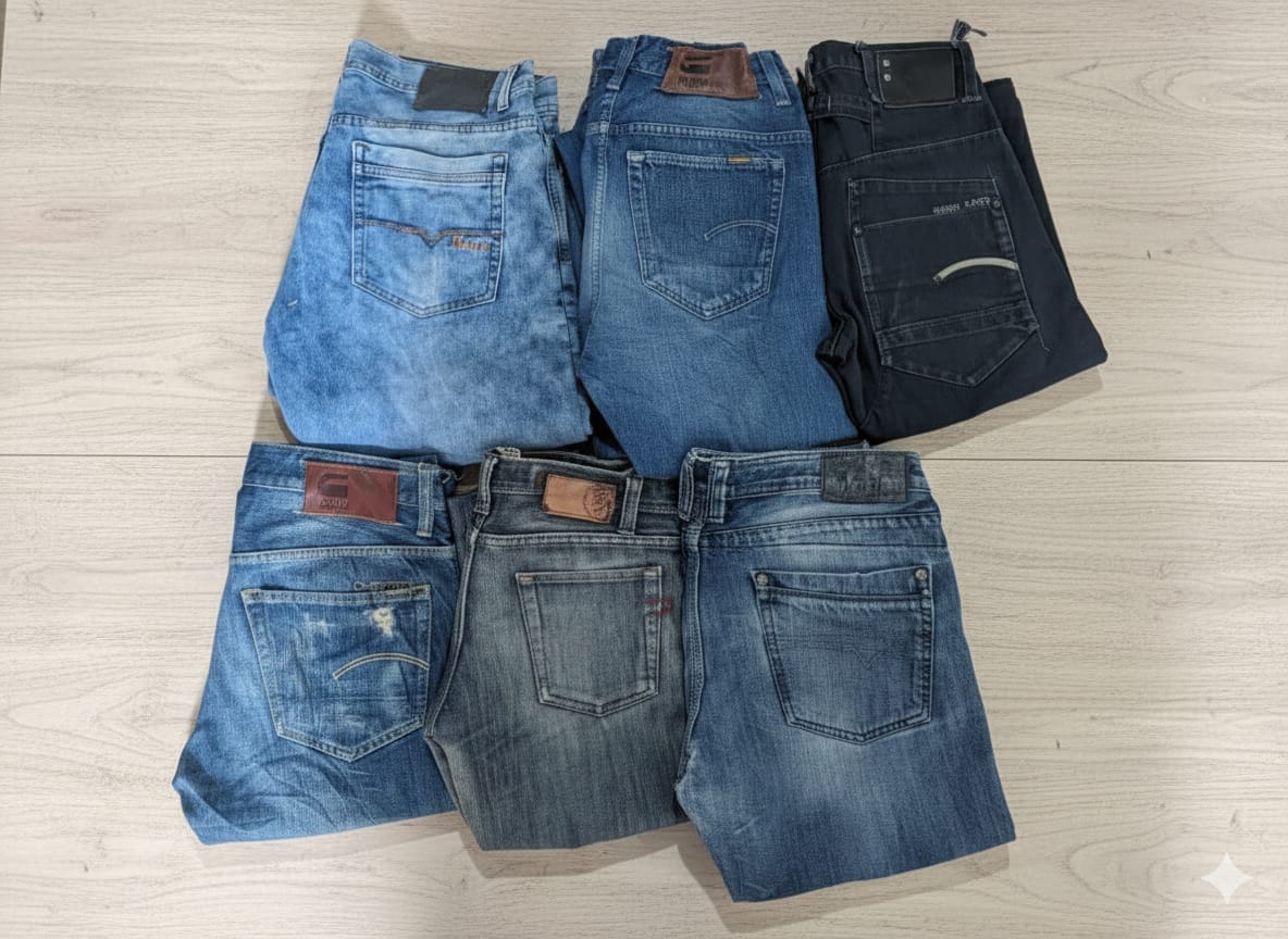 DIESEL AND OTHER BRAND JEANS