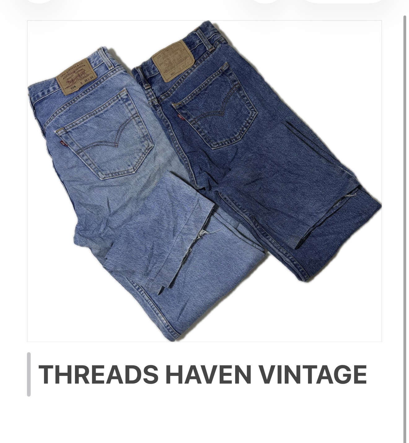 Old Lives Vintage Denim Jeans – Vêtements de rue r..