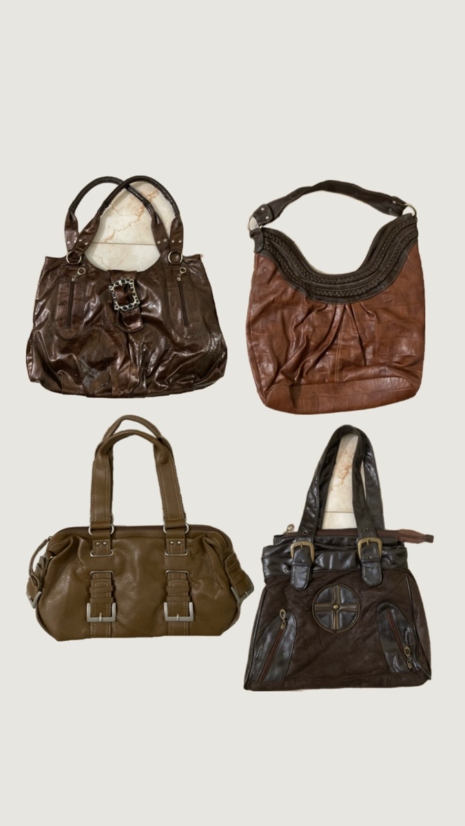 Y2k Schokoladenbraune Taschen