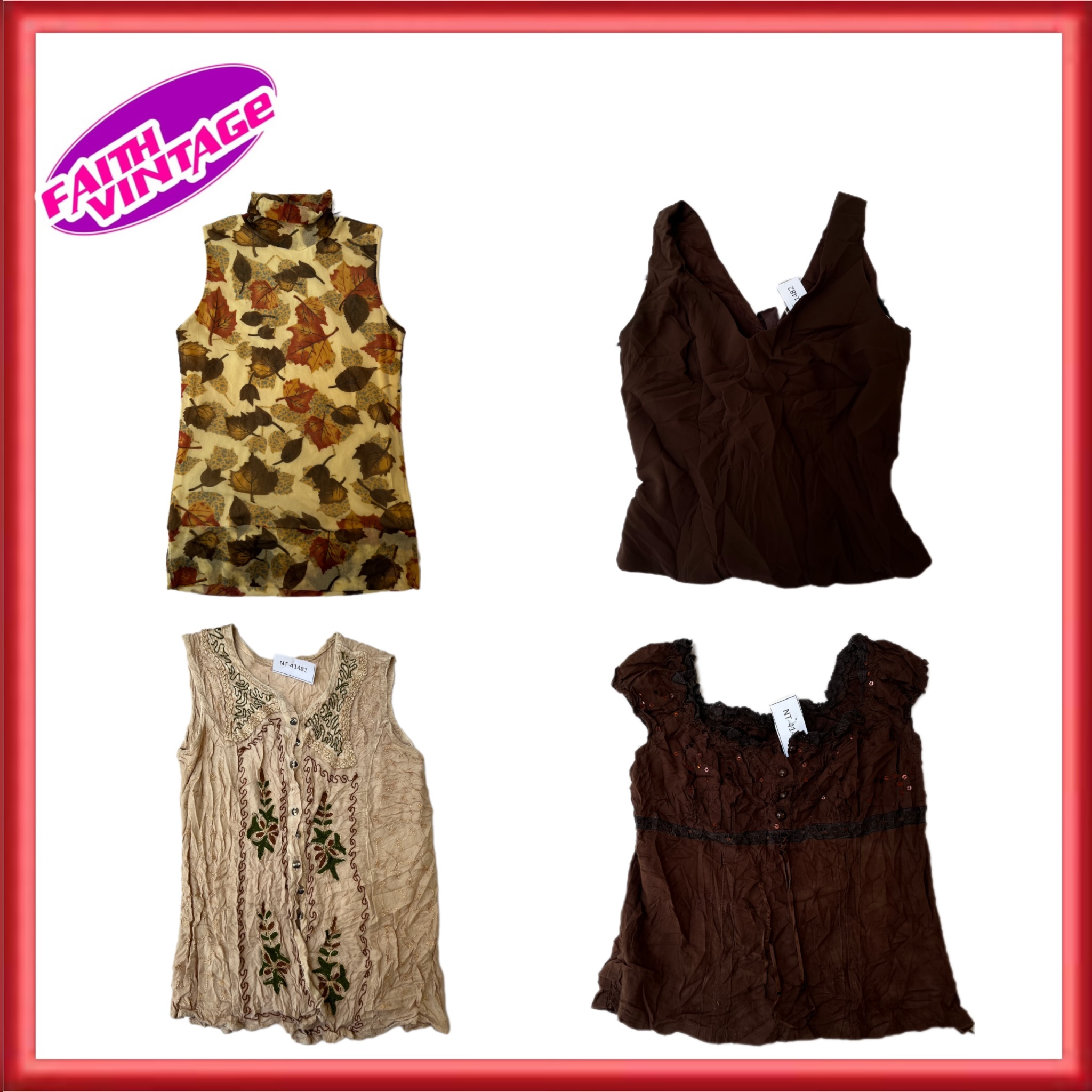 Coca Blas Brunt's Blusen, Rock & Kleid Bundle(FV-482)