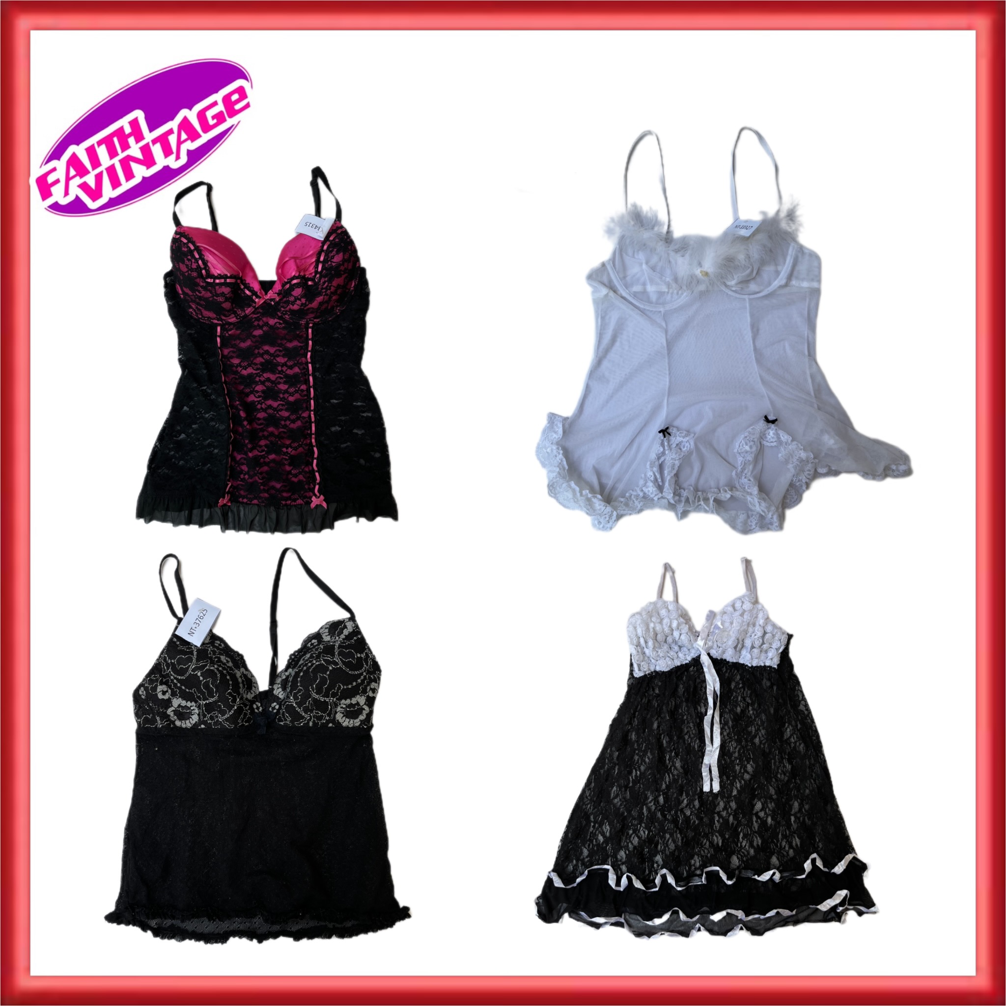 Üppige Camisolenblusen-Bündel (FV-485)